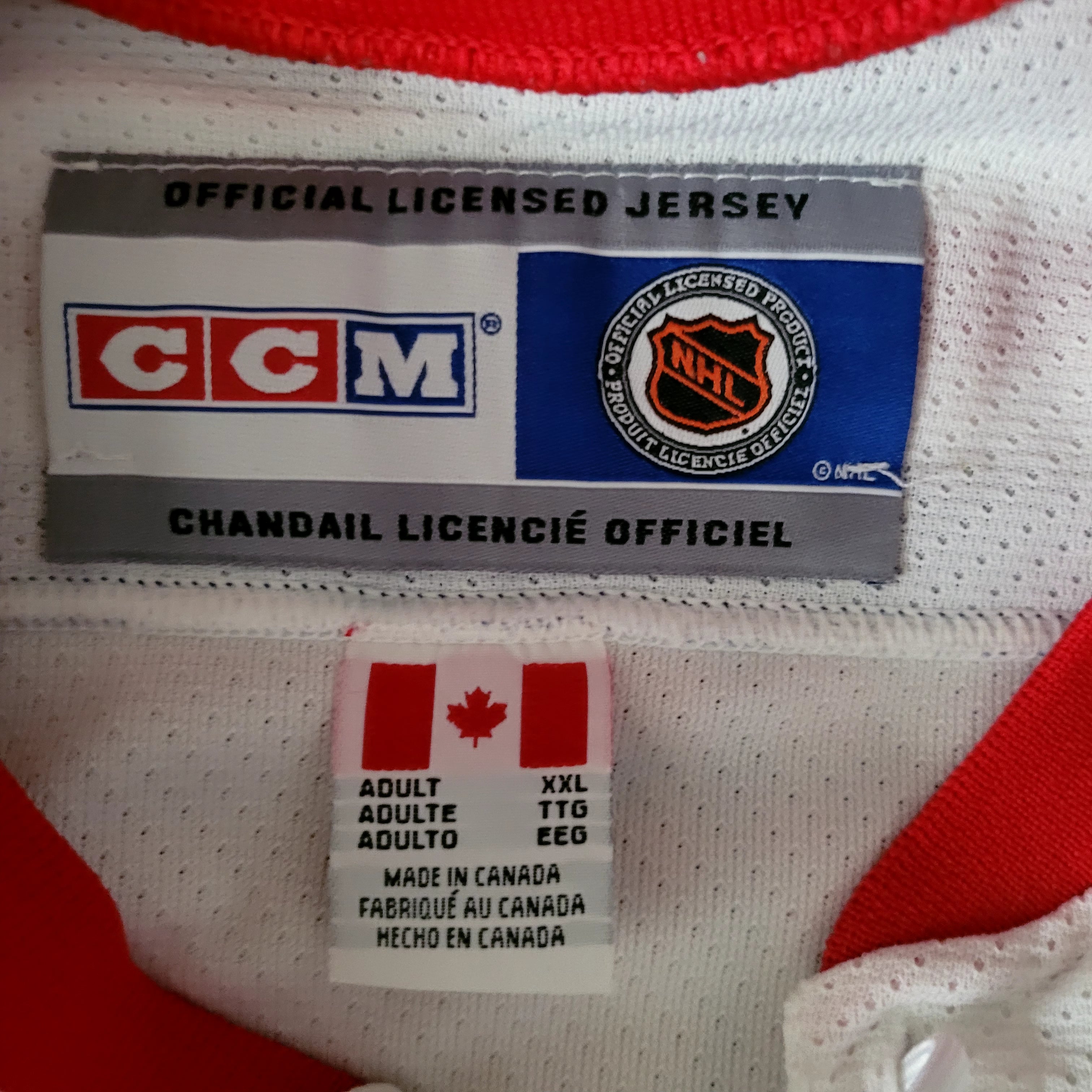 CCM New York Rangers Jersey XXL - Authentic NHL Air-Knit, Made in Canada, Vintage Condition - USASTARFASHION