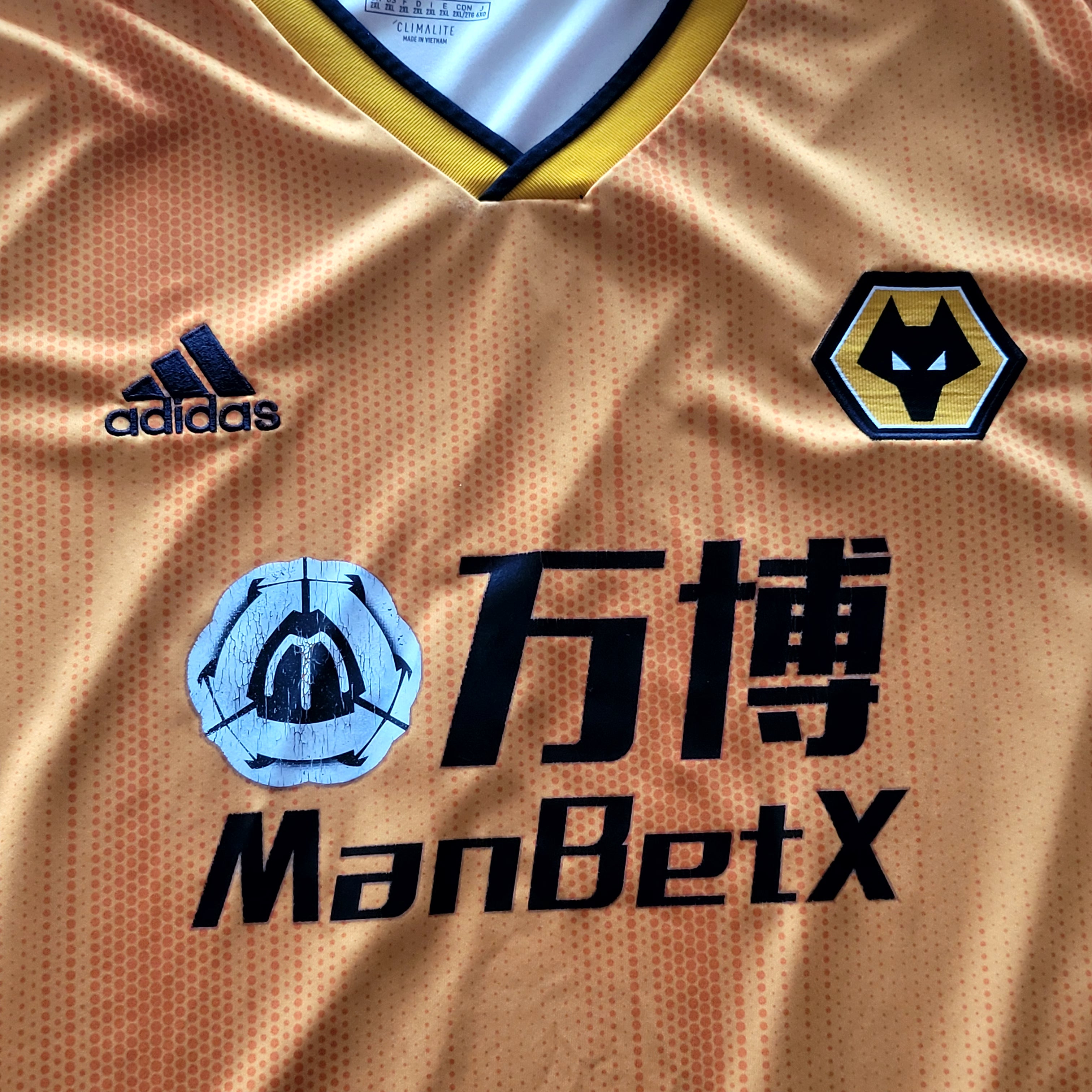 Wolverhampton Wanderers Adidas 2019/20 Home Shirt - Size 2XL - USASTARFASHION