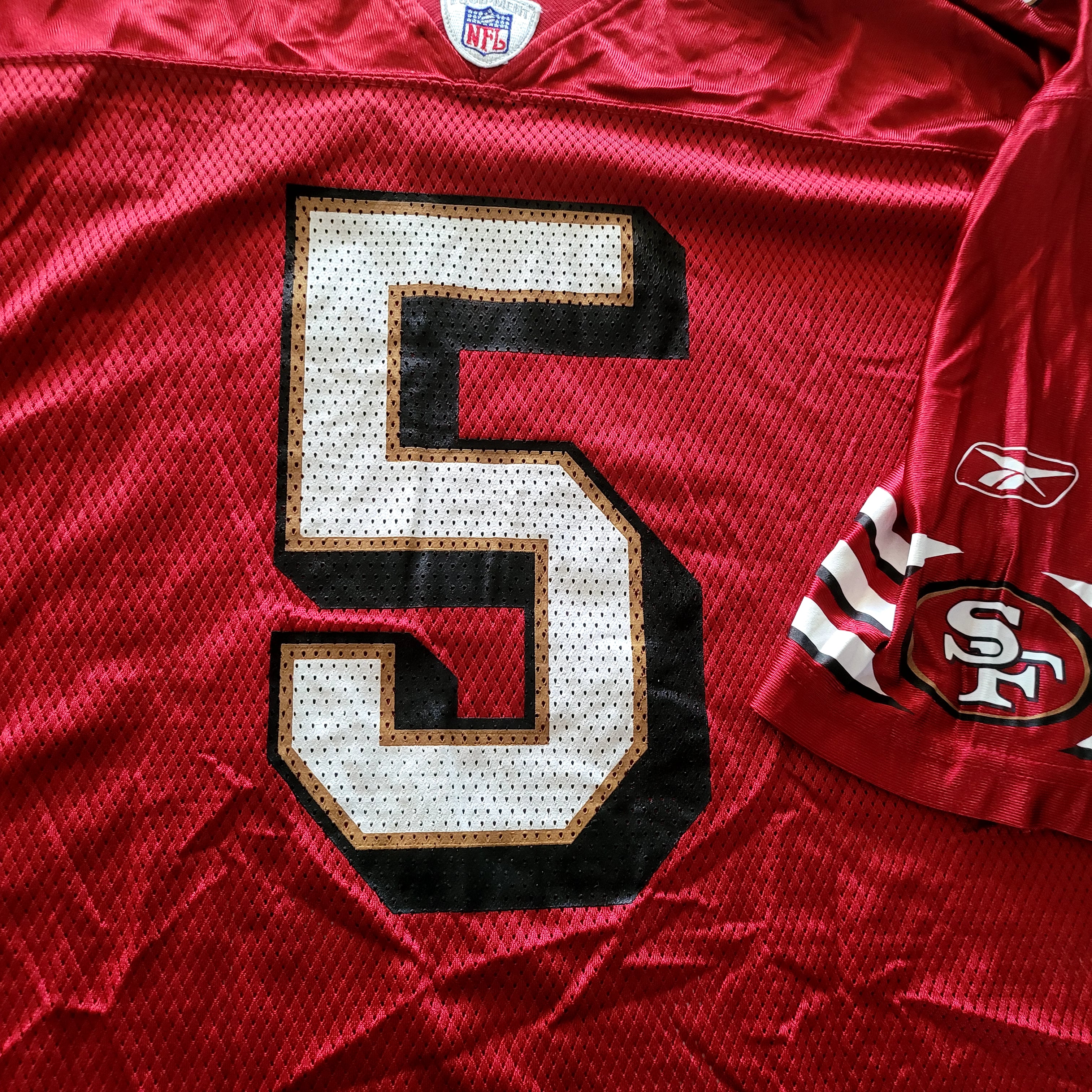 Reebok San Francisco 49ers Jeff Garcia #5 Jersey - Size XL - USASTARFASHION