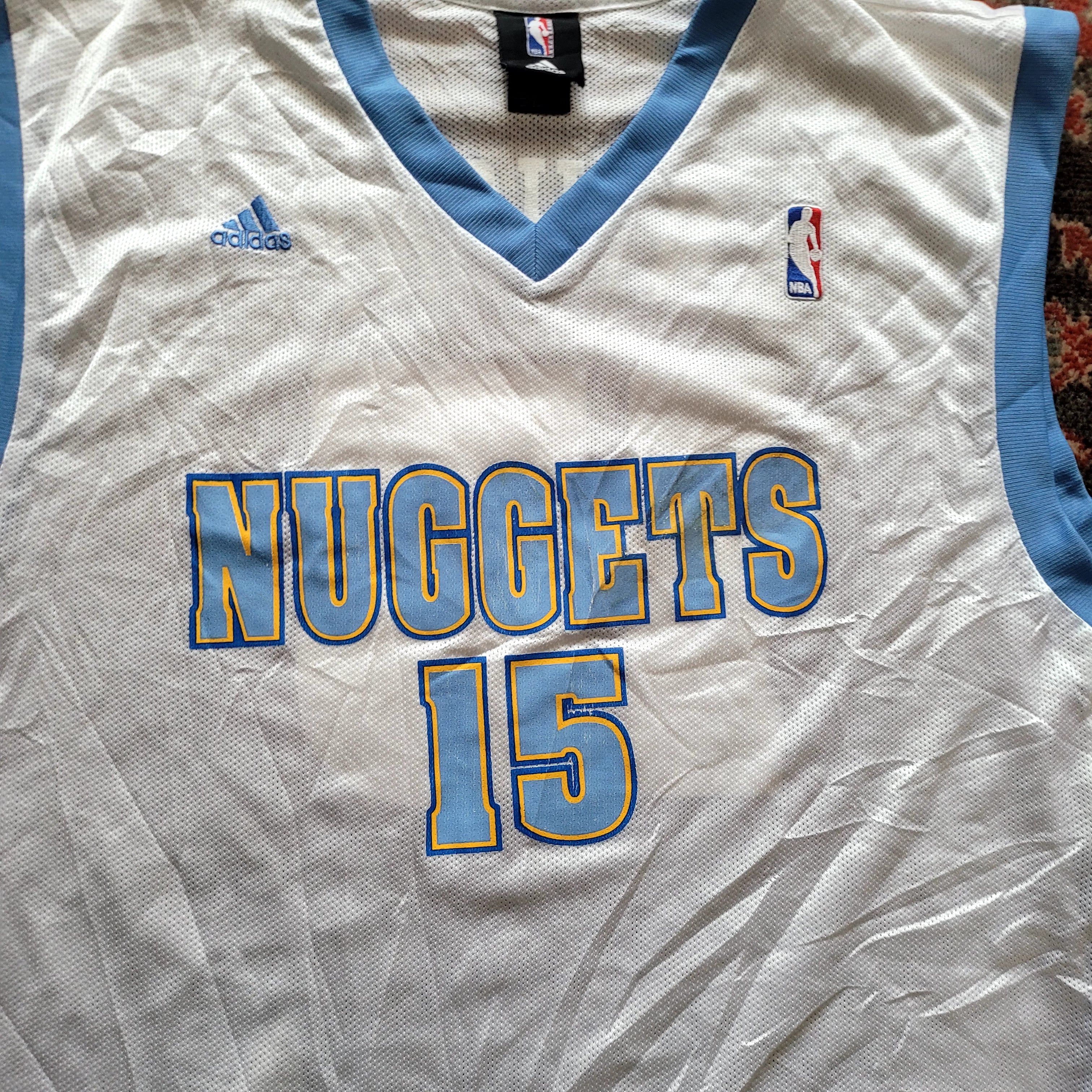 Adidas Denver Nuggets Carmelo Anthony #15 Jersey - Size XL - USASTARFASHION