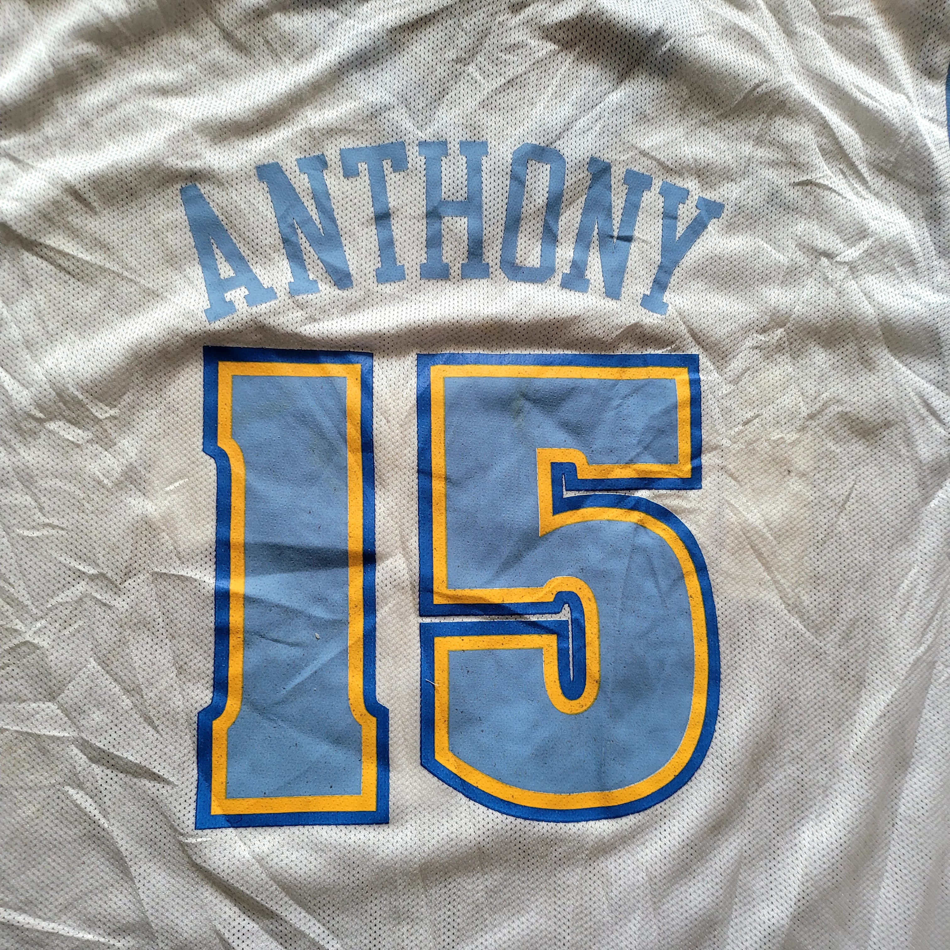 Adidas Denver Nuggets Carmelo Anthony #15 Jersey - Size XL - USASTARFASHION