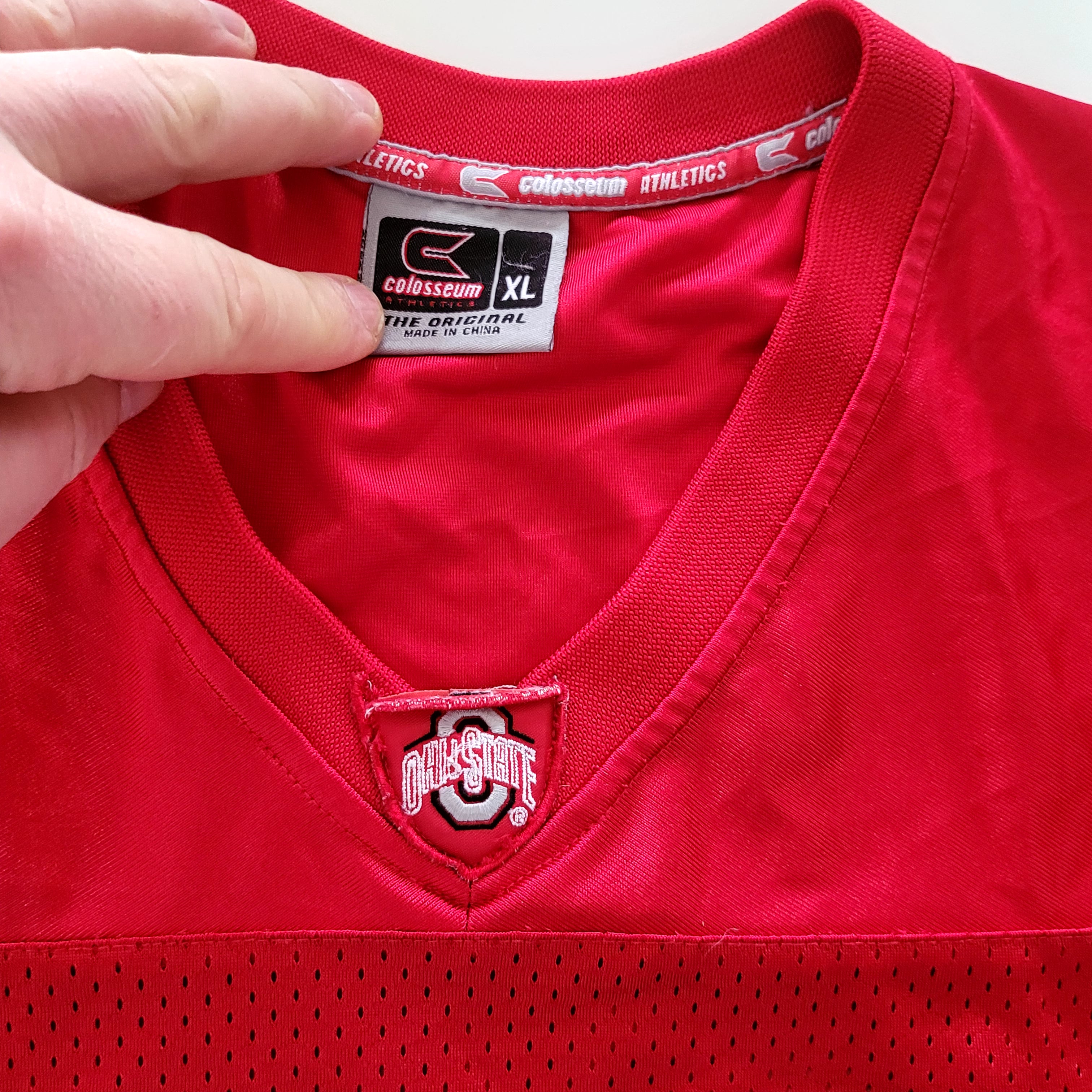 Colosseum Ohio State Buckeyes #27 Jersey – Size XL – Red & White – NCAA Football - USASTARFASHION