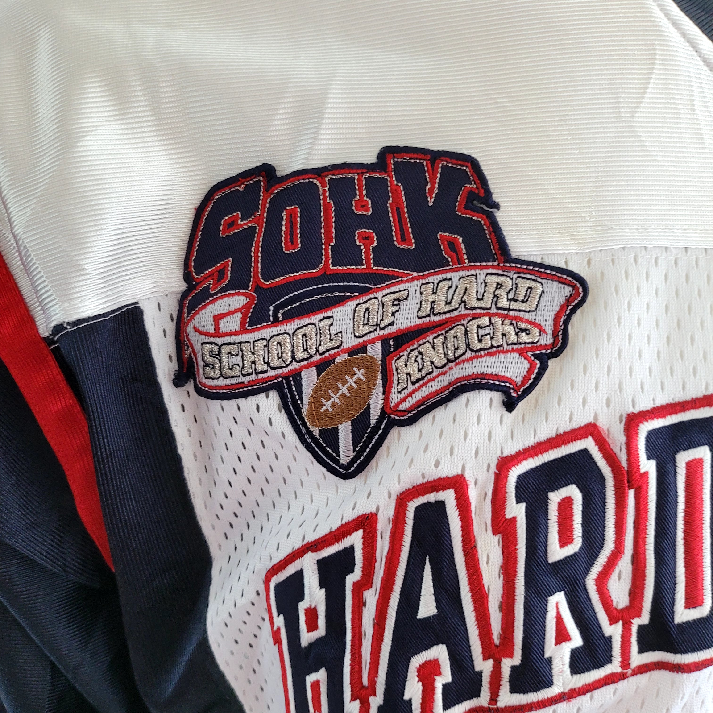 Vintage 2002-03 School of Hard Knocks Football Jersey #7 Div Champs Sz L - USASTARFASHION