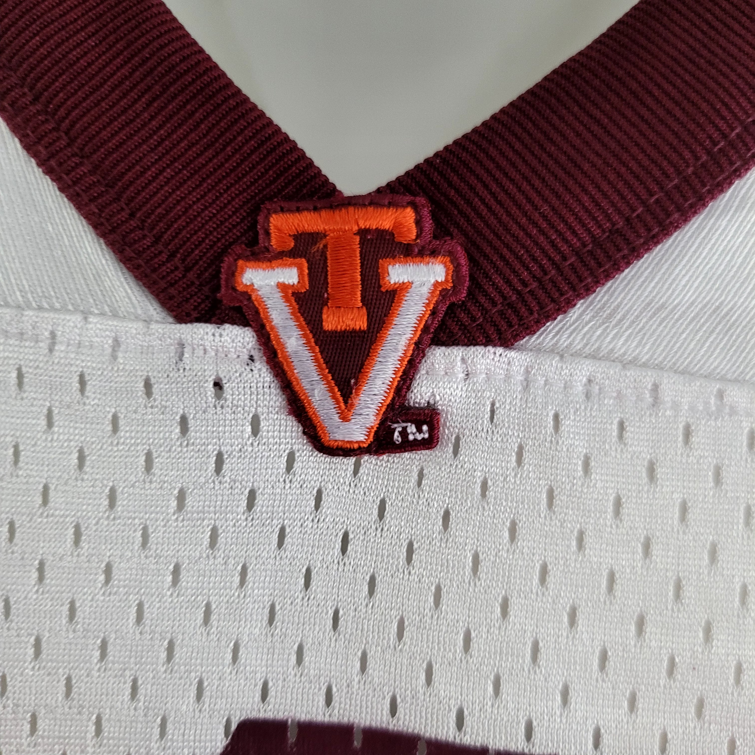 Nike Virginia Tech Hokies #4 Football Jersey – Size Small – White Maroon – NCAA - USASTARFASHION