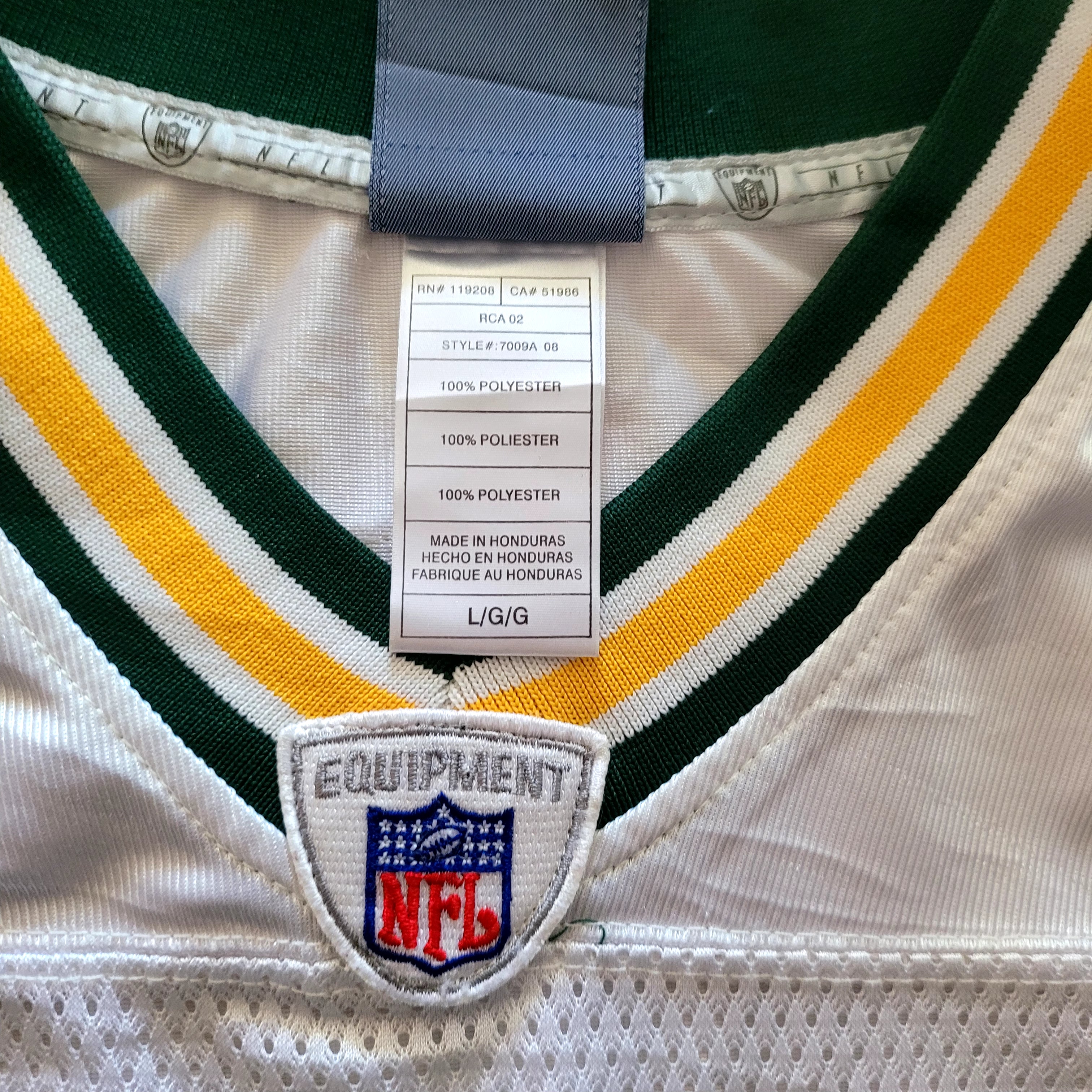 Vintage Reebok Green Bay Packers Donald Driver #80 Jersey - L - USASTARFASHION