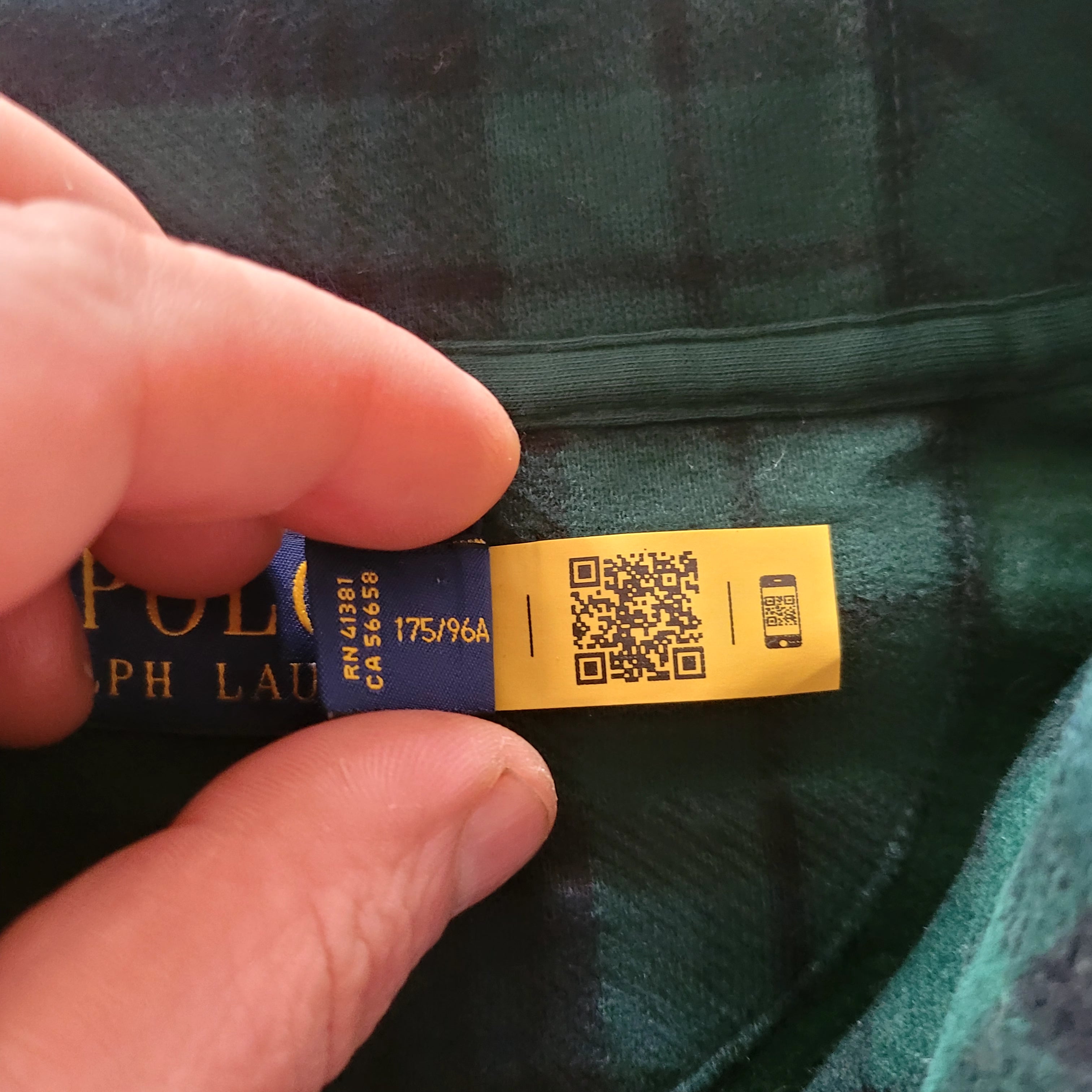 Vintage Polo Ralph Lauren Shawl Sweatshirt – Tartan Green M - USASTARFASHION