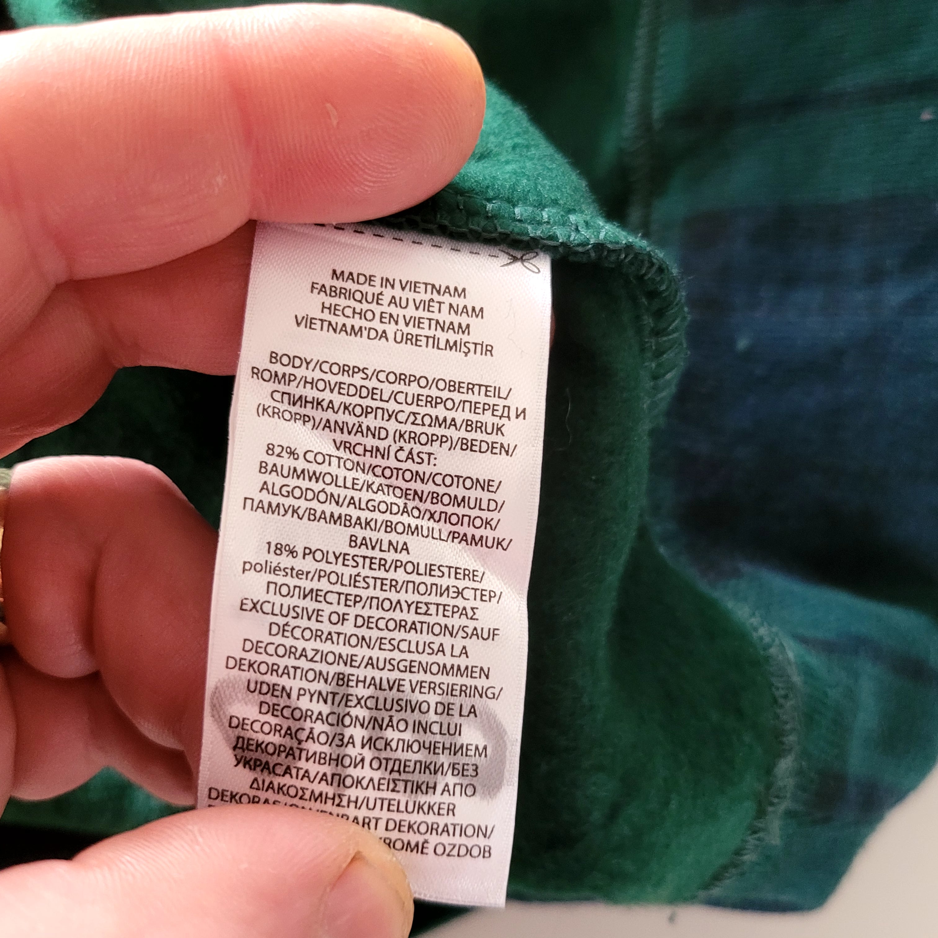 Vintage Polo Ralph Lauren Shawl Sweatshirt – Tartan Green M - USASTARFASHION