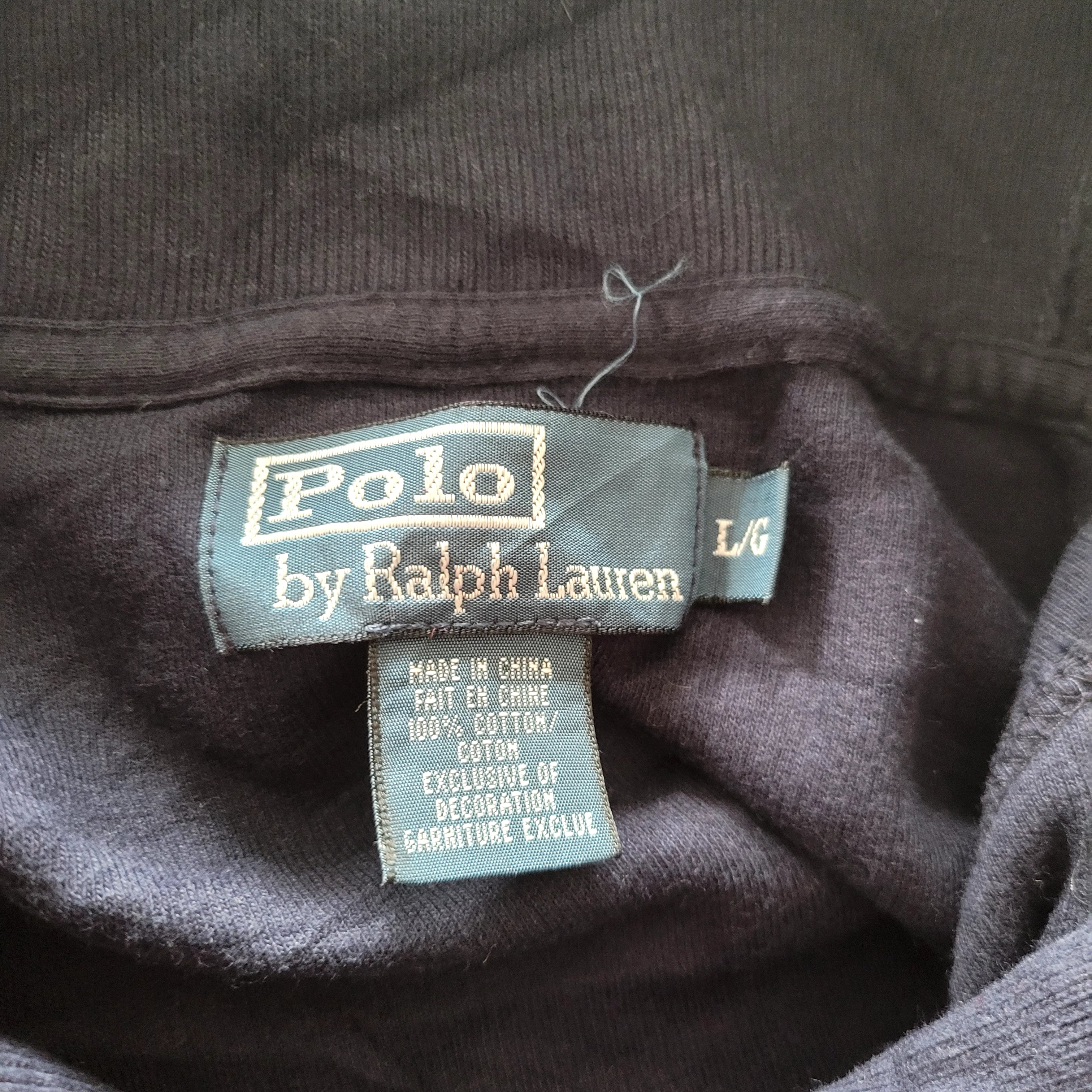 Vintage Polo Ralph Lauren Navy Shawl Pullover – Size L/G - USASTARFASHION
