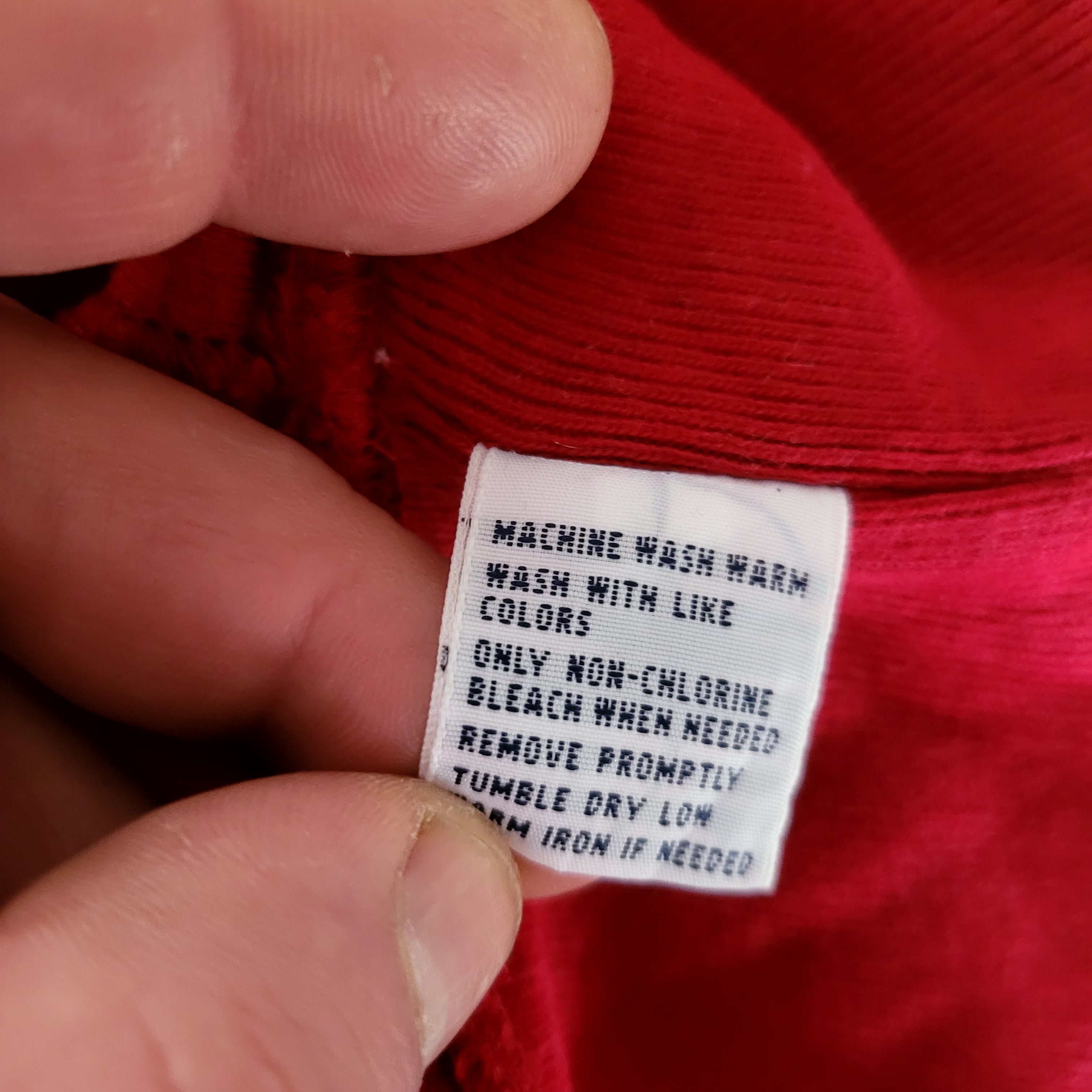 Vintage Polo Ralph Lauren Shawl Sweatshirt – Red, XXL - USASTARFASHION