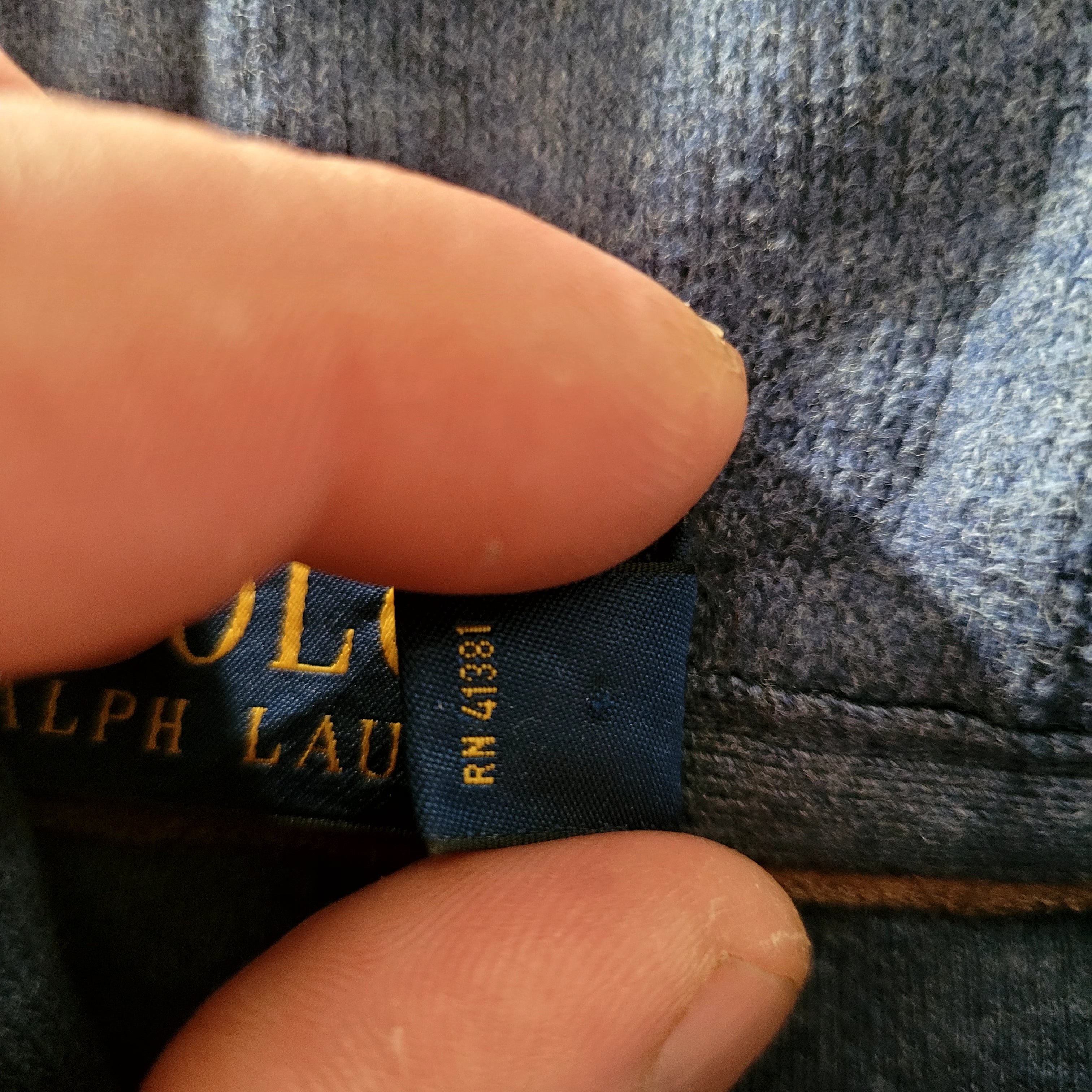 Vintage Polo Ralph Lauren Shawl Sweatshirt – Grey, Size L - USASTARFASHION