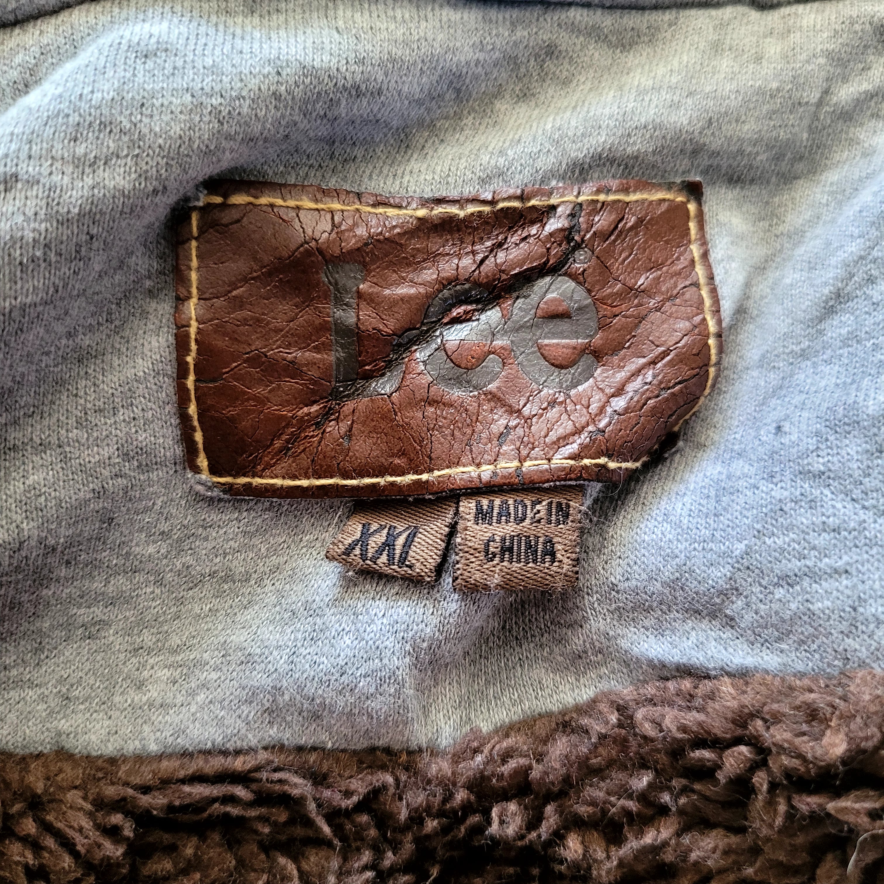 Vintage Lee Sherpa Denim Jacket w/ Hoodie Insert – Size XXL - USASTARFASHION