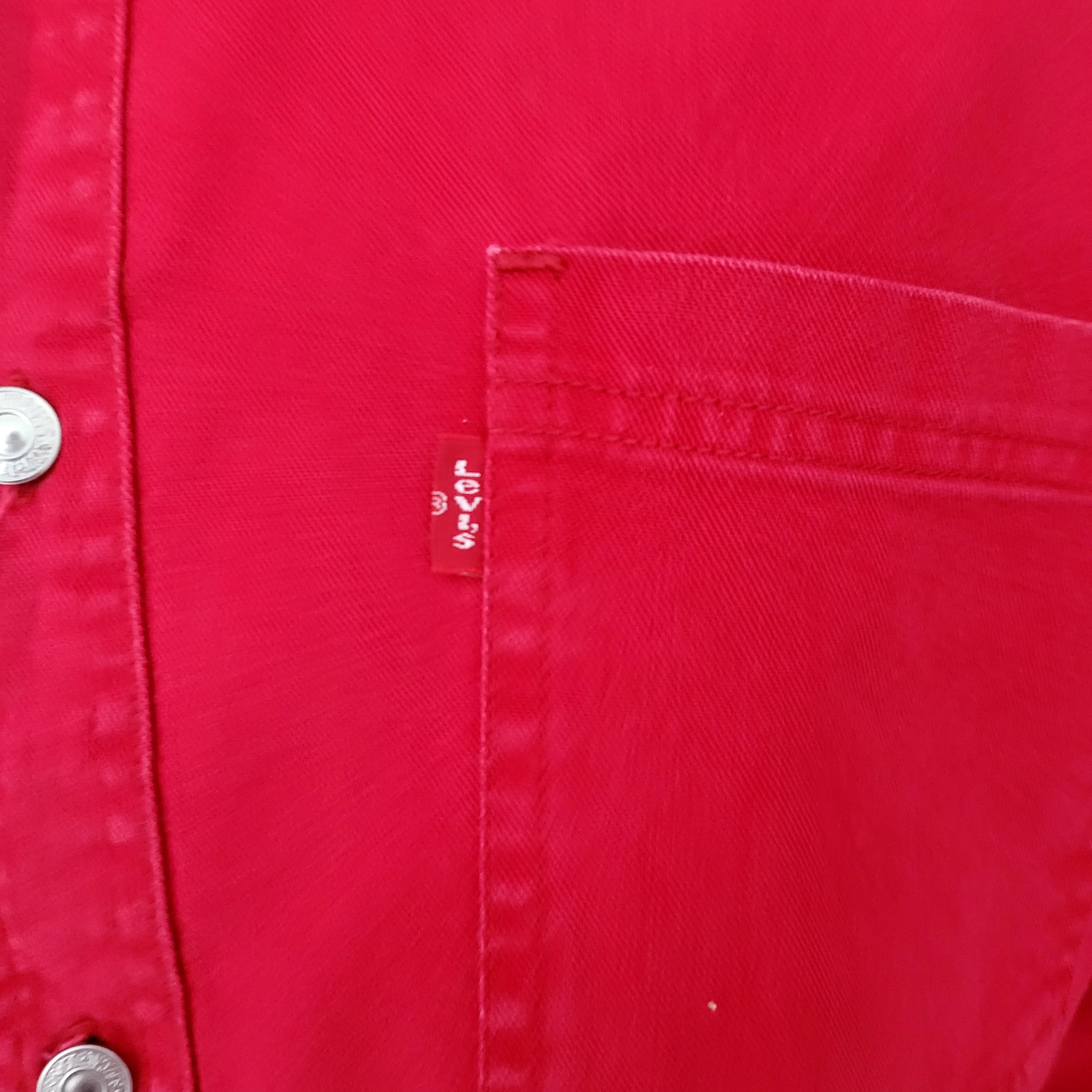 Vintage Levi’s Red Western Shirt – XL, USA Made, Regular Fit - USASTARFASHION