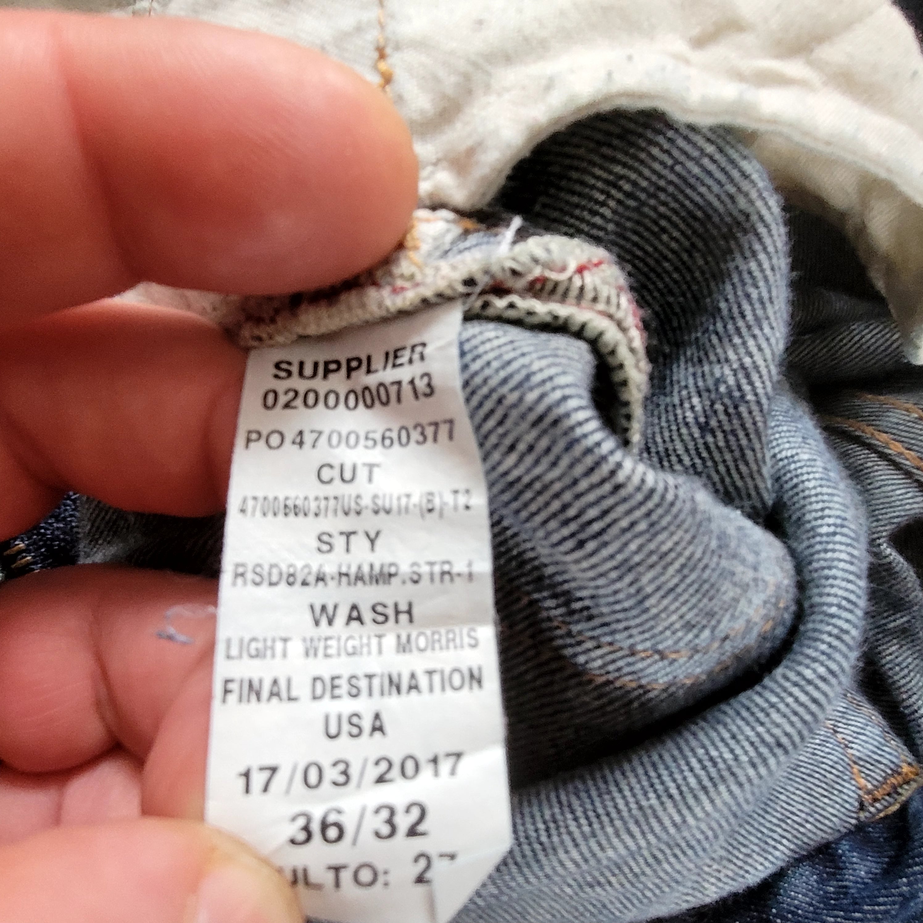 Polo Ralph Lauren Morris Lightweight Jeans – Size 36x32 - USASTARFASHION