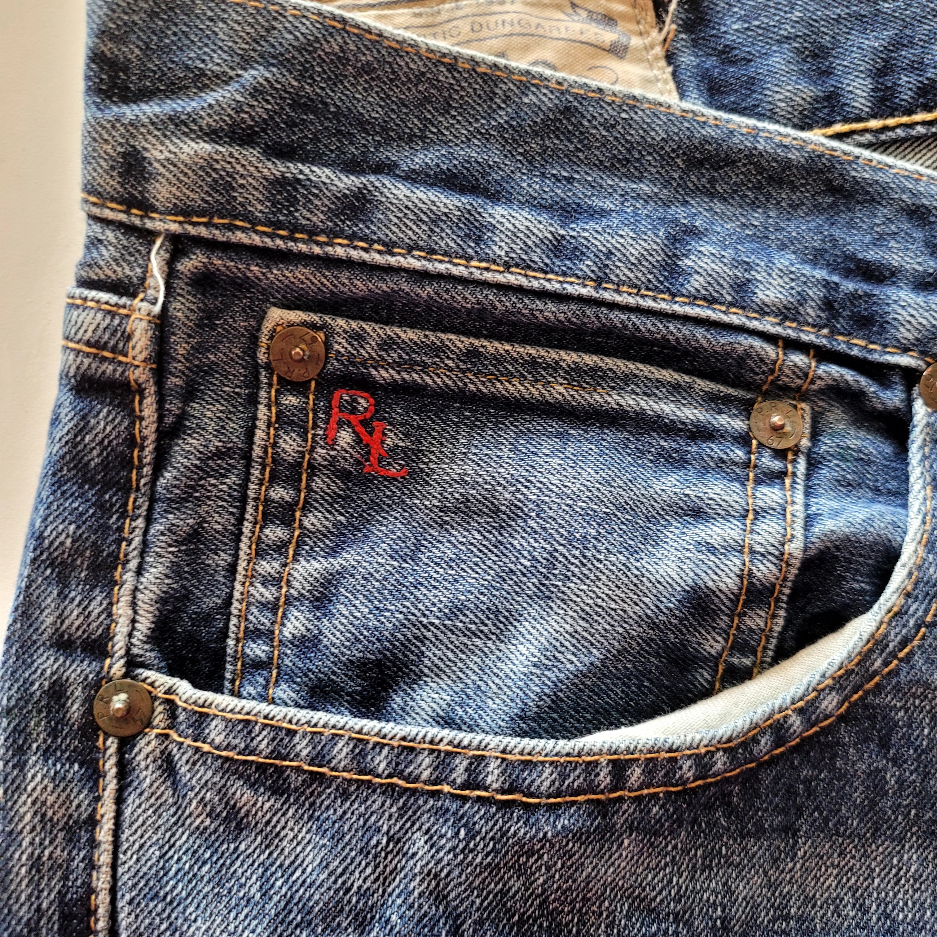Polo Ralph Lauren Varick Slim Straight Jeans - Size 36x30 - USASTARFASHION