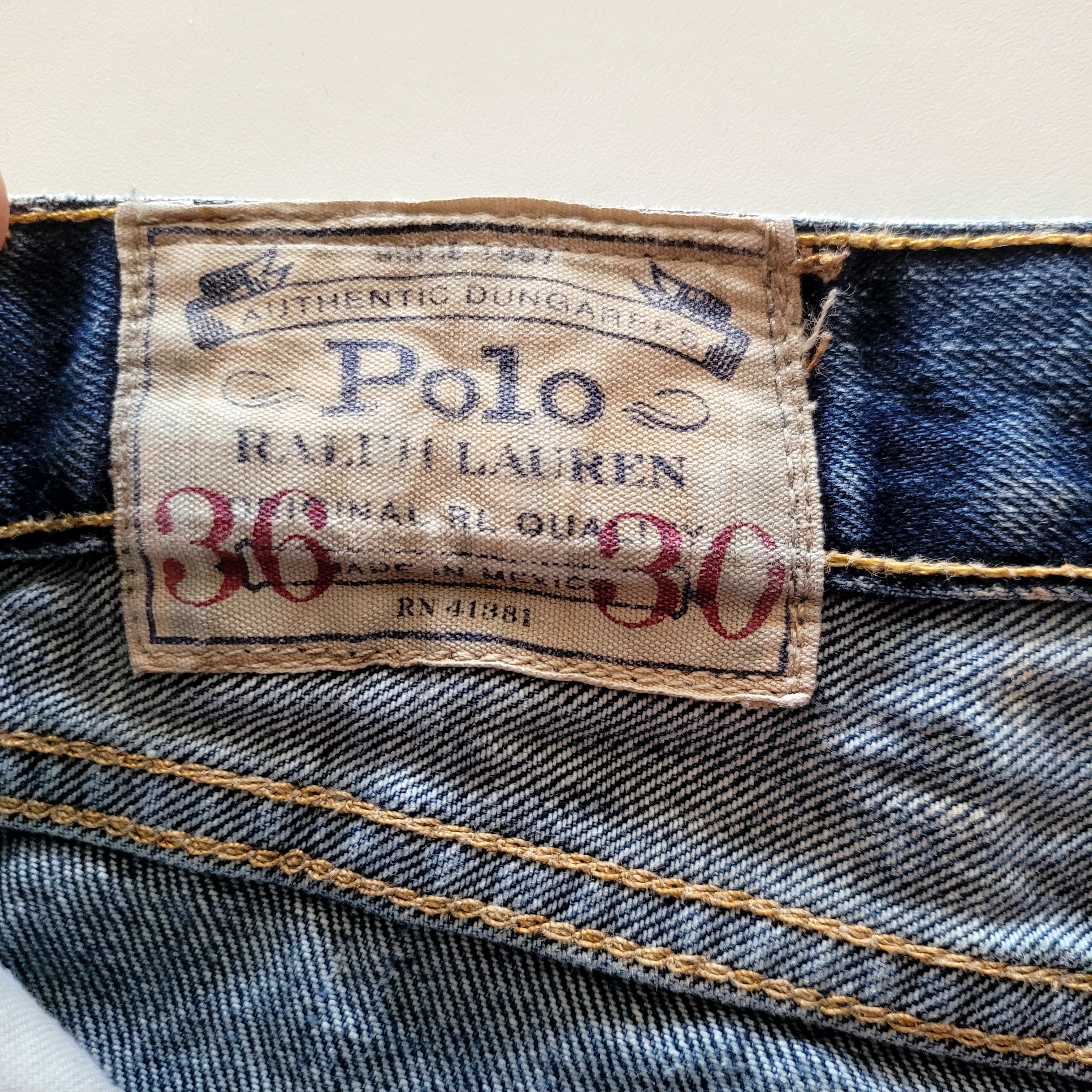 Polo Ralph Lauren Varick Slim Straight Jeans - Size 36x30 - USASTARFASHION