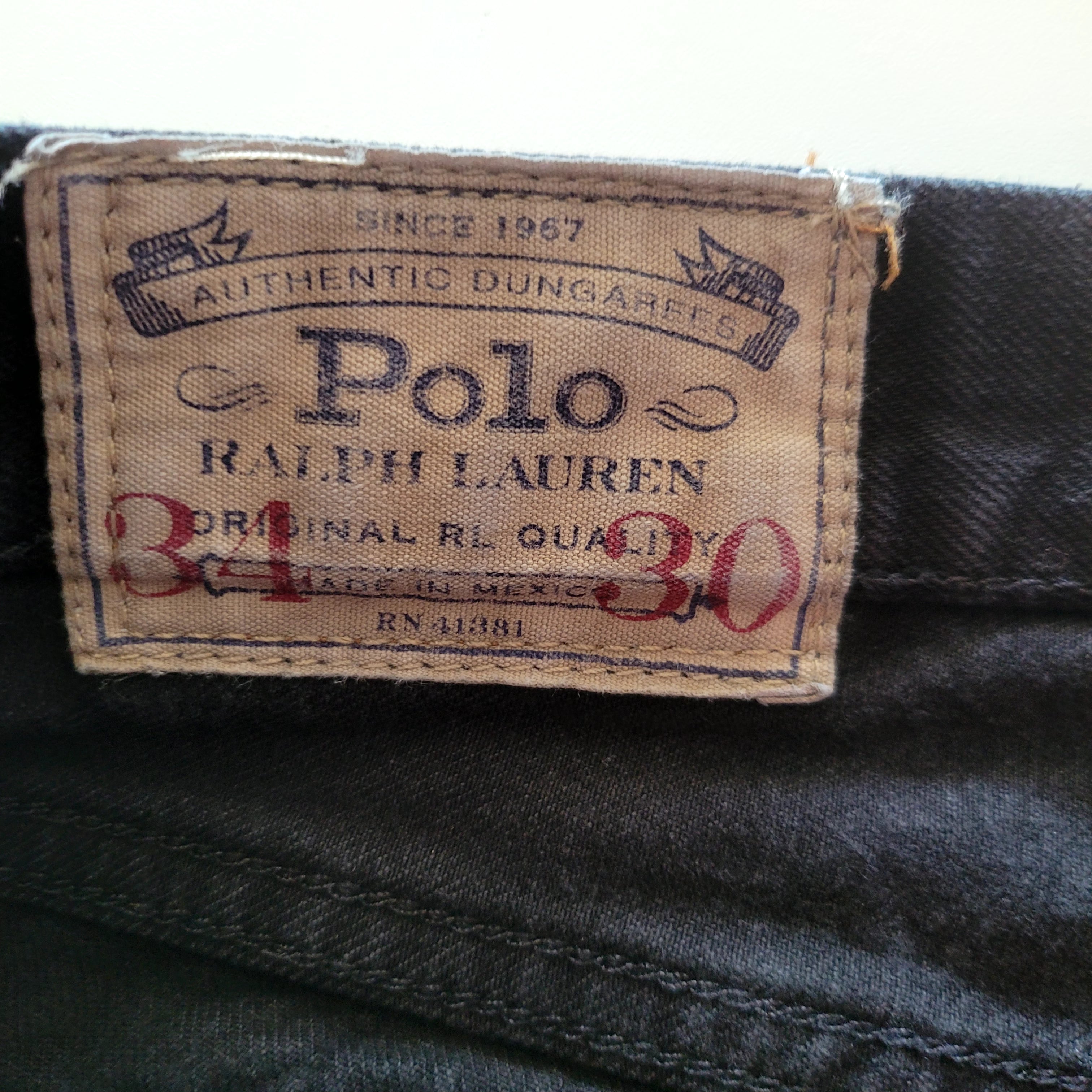 Polo Ralph Lauren Dungarees – Black Wash, Size 34x30 - USASTARFASHION
