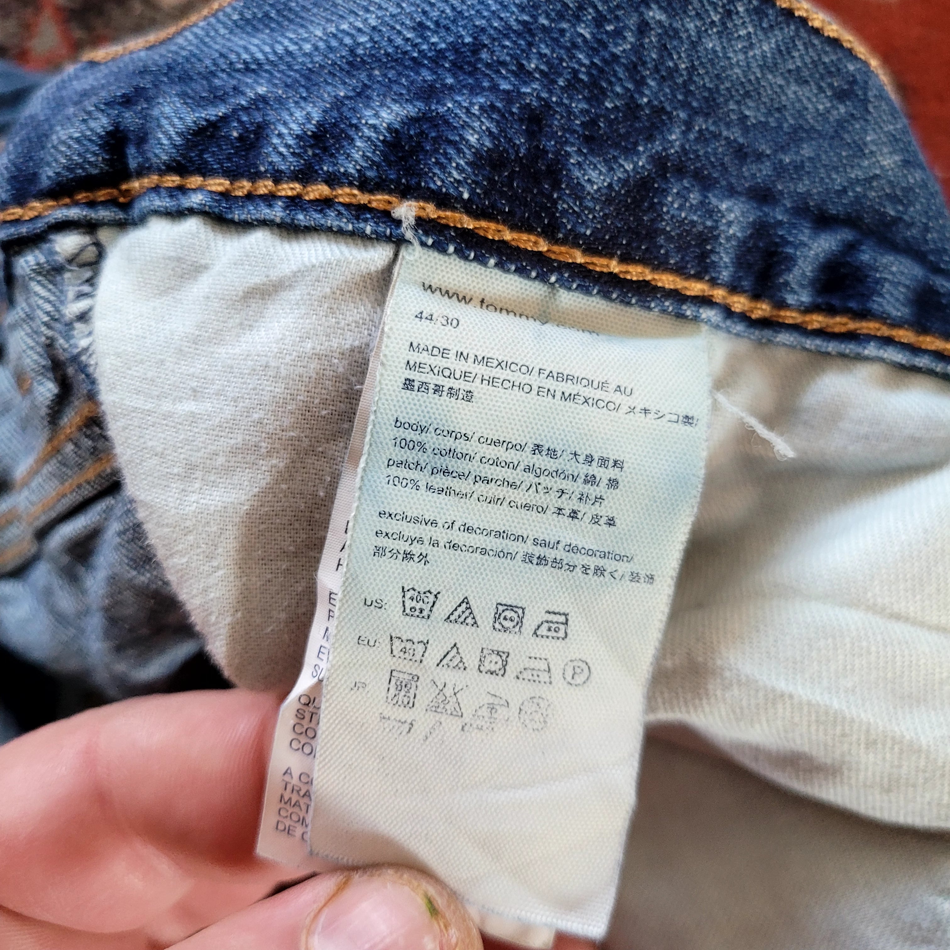 Tommy Hilfiger Men’s Blue Denim Jeans – Size 44x30 - USASTARFASHION