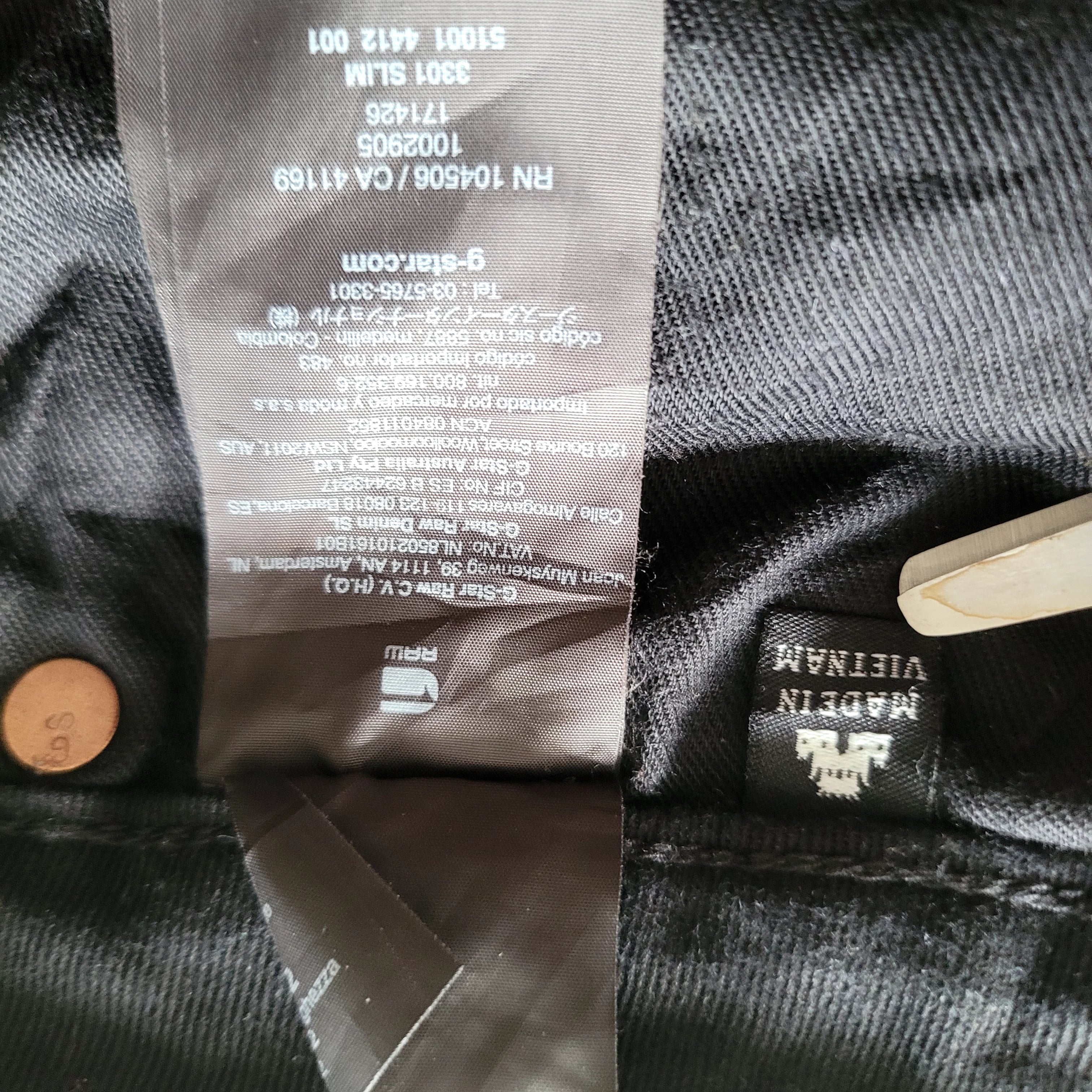 G-Star RAW 3301 Slim Black Jeans – Men’s W32 L32 - USASTARFASHION