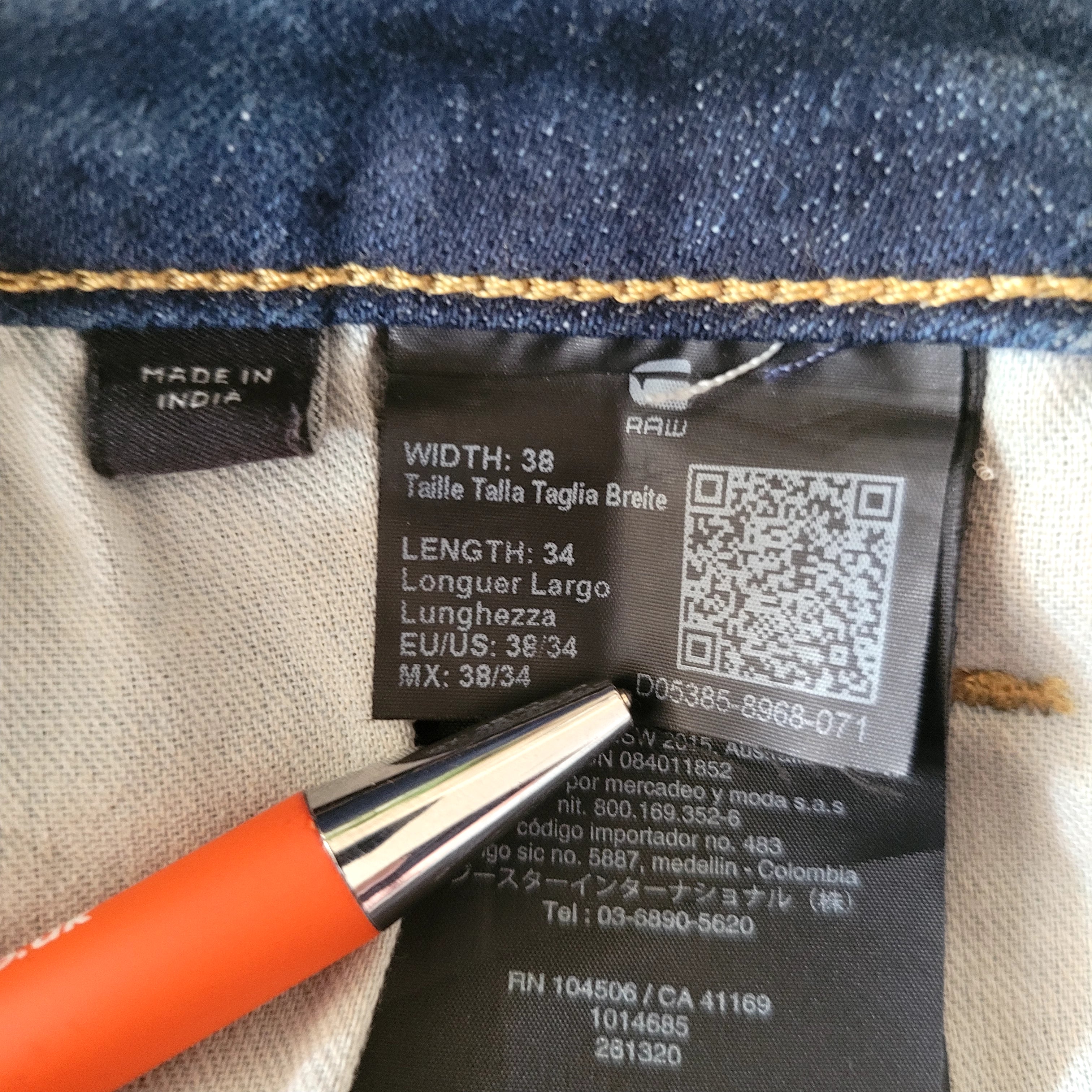 G-Star RAW 3301 Slim Jeans – W38 L34 - USASTARFASHION