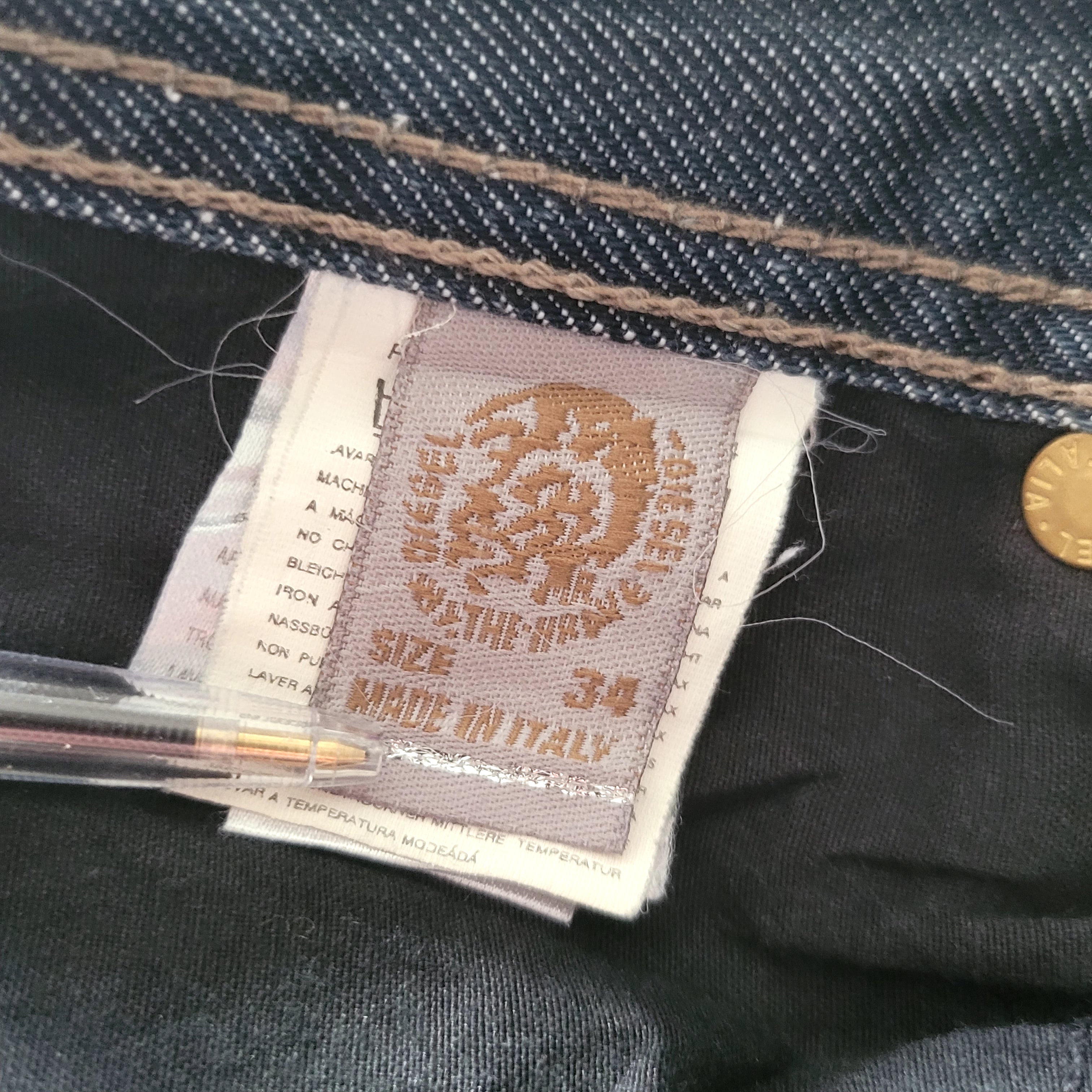 Diesel Industry Jeans – W34 L32 – Made in Italy - USASTARFASHION