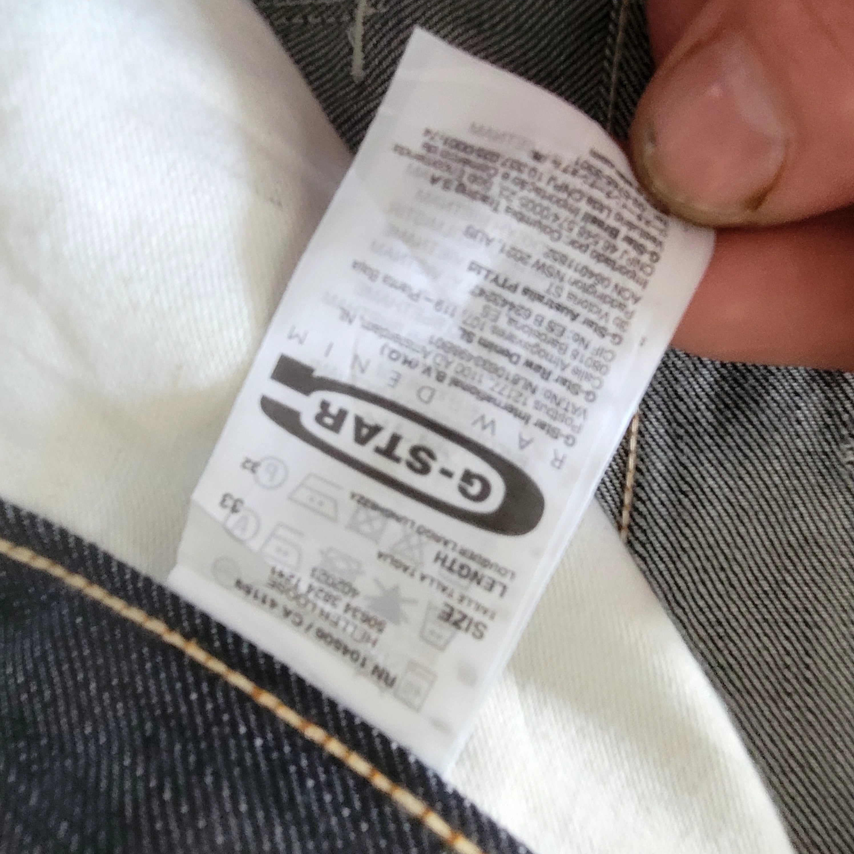 G-Star RAW 3301 Denim Jeans – W33 L32 – GS Raw Logo - USASTARFASHION