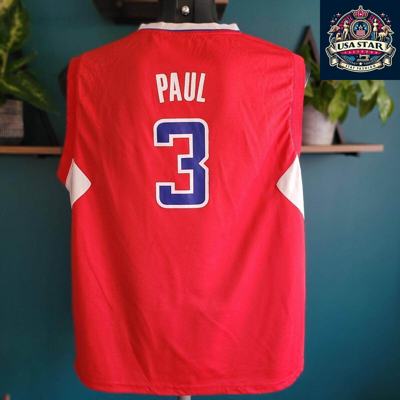 Los Angeles Lakers Jersey XL - Vintage Adidas Chris Paul 3, Excellent Condition, Iconic Design - USASTARFASHION