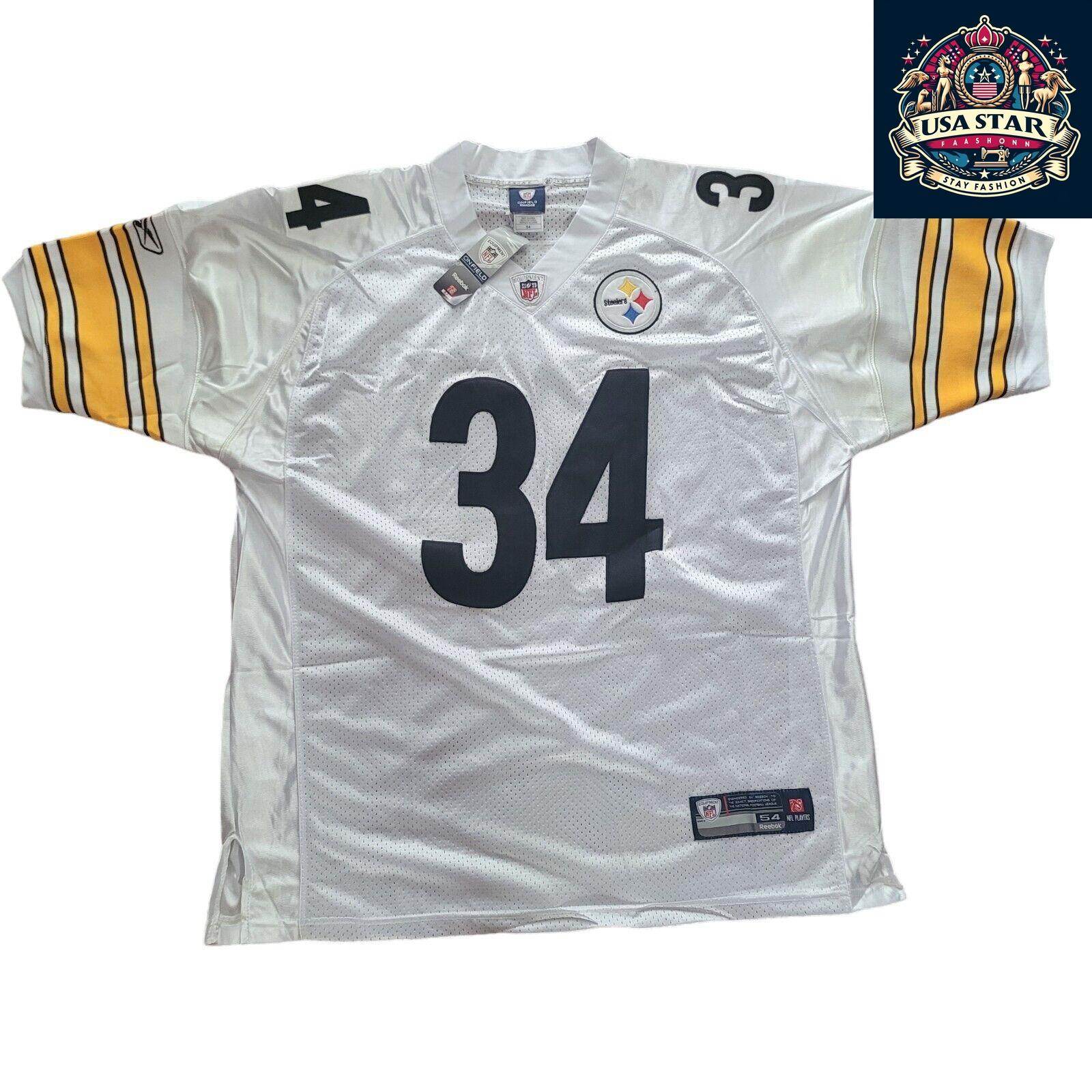 Pittsburgh Steelers Jersey Reebok NFL Mendenhall 34 Size 54 (2XL) - Authentic Fan Apparel - USASTARFASHION