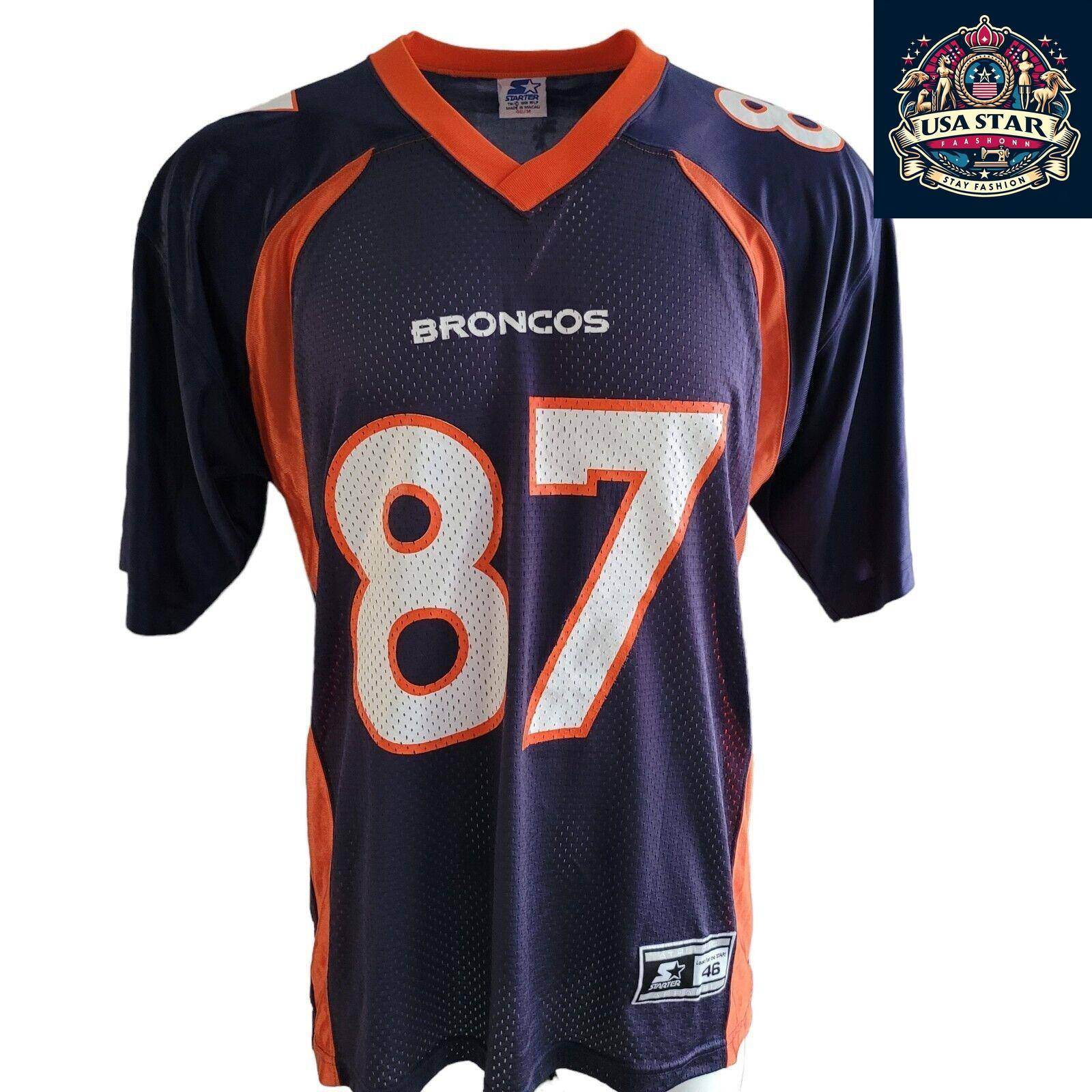 Denver Broncos Jersey Ed McCaffrey #87 Starter - Comfortable Fit, Officially Licensed Fan Gear - USASTARFASHION