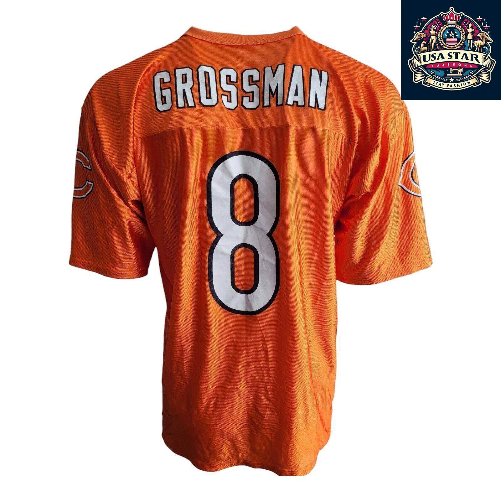 Chicago Bears Jersey Rex Grossman 8 - Size L, 100% Polyester, Authentic Reebok Merchandise - USASTARFASHION