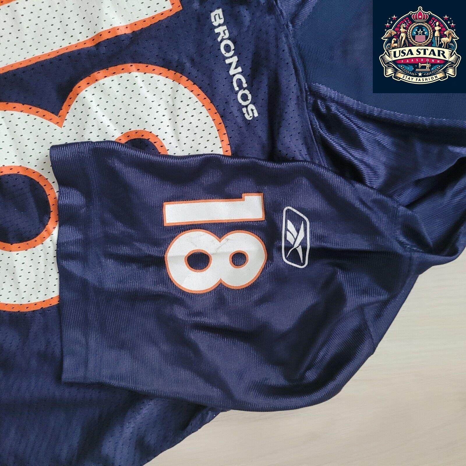 Denver Broncos Jersey Shirt Youth L 18 Peyton Manning - Durable Comfortable Fan Wear - USASTARFASHION