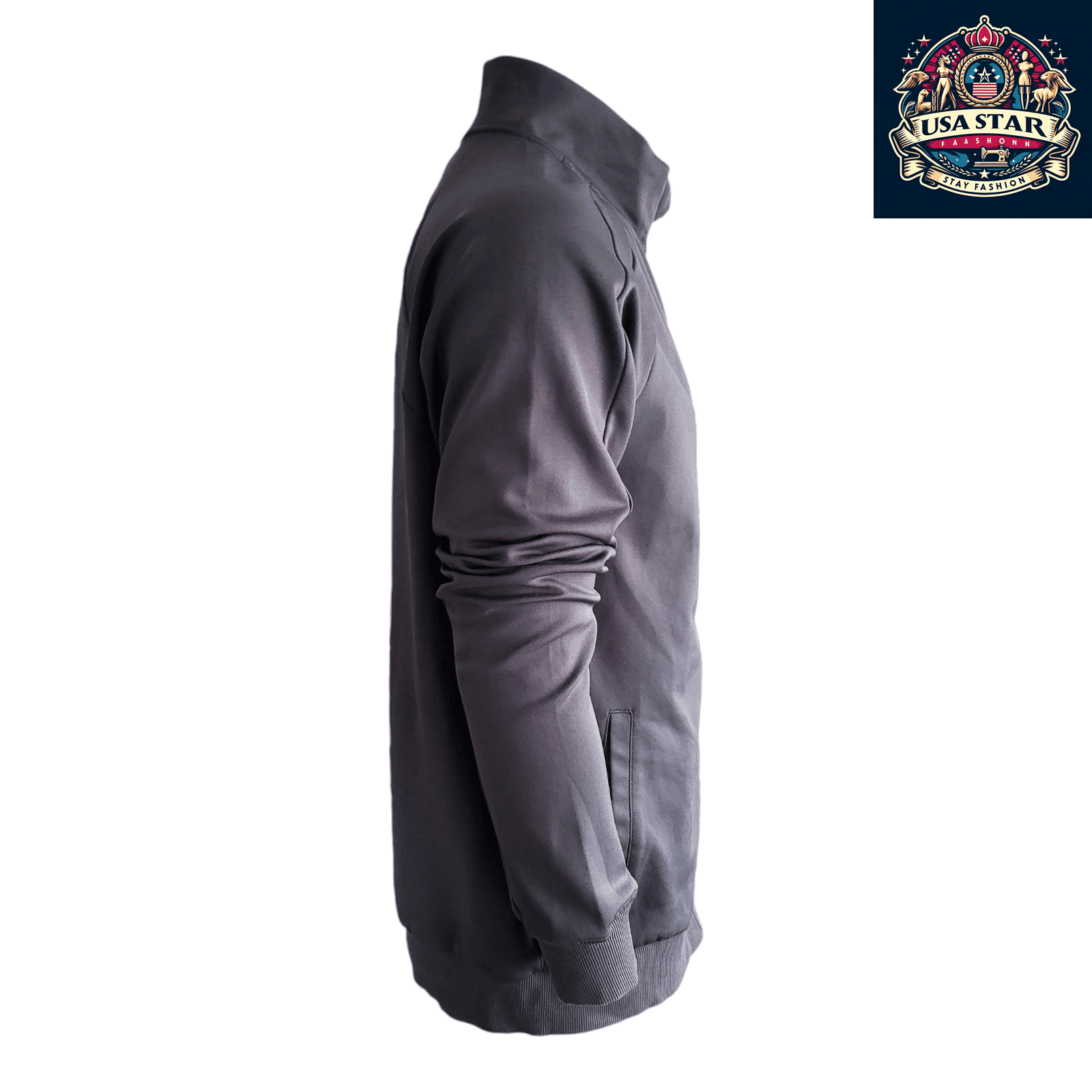 Fanatics Everton FC Track Jacket Men's 2XL - Stylish Grey With Teal Accents, Full Zip & Pockets - USASTARFASHION