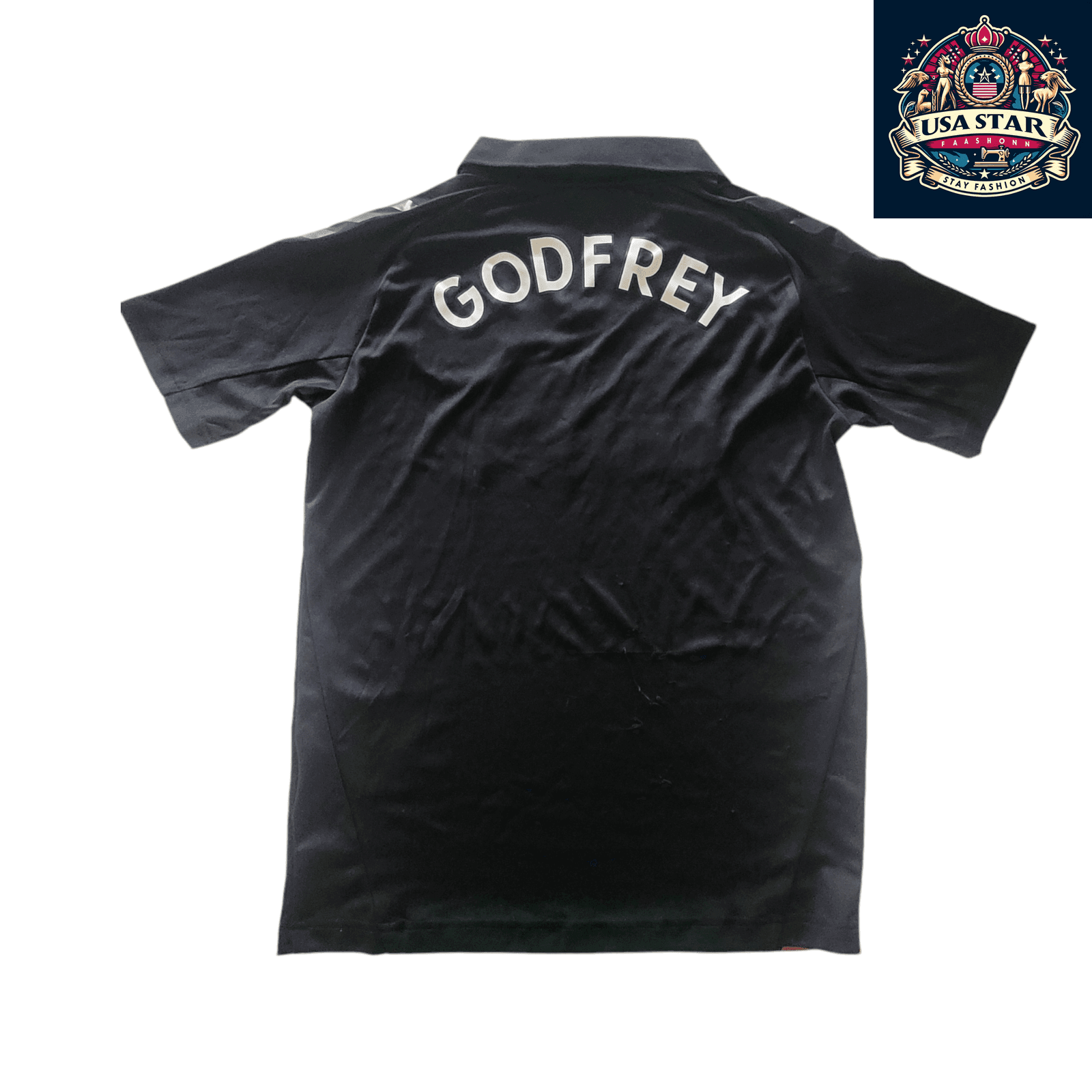 Everton FC Third Jersey Youth XXL Godfrey by Hummel in Black/Orange - Lightweight & Breathable - USASTARFASHION