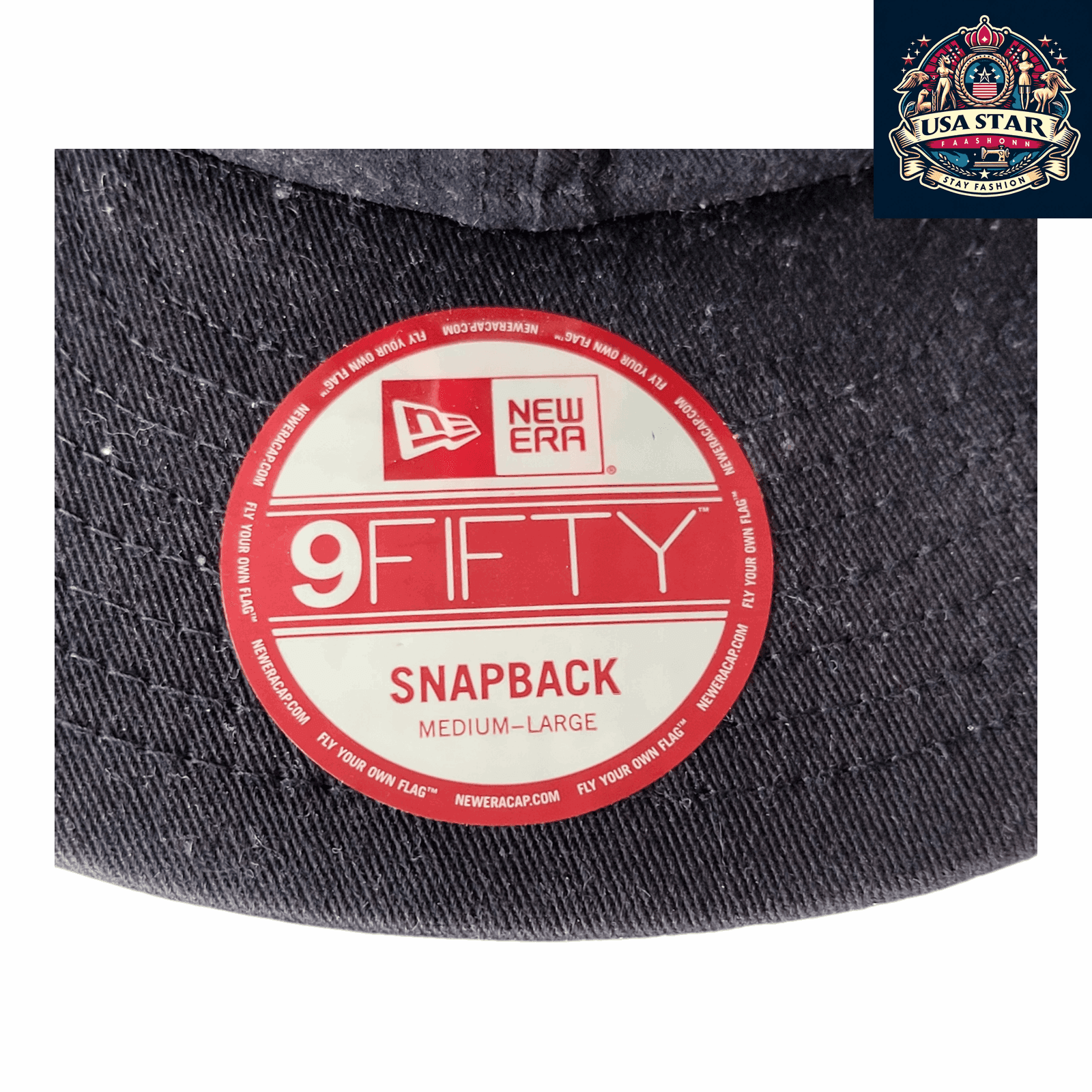 Boston Red Sox Snapback Hat - New Era 9FIFTY - Navy/Red - Adjustable, Durable, Medium - Large - USASTARFASHION