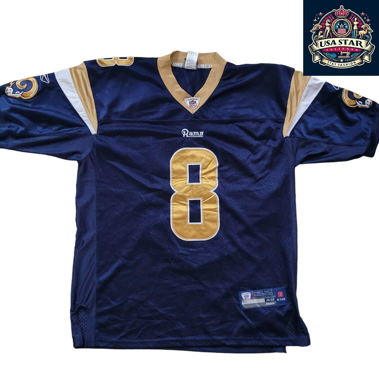 St Louis Rams Jersey 8 Bradford By Reebok, Size 48, Authentic Design, Great Condition - USASTARFASHION
