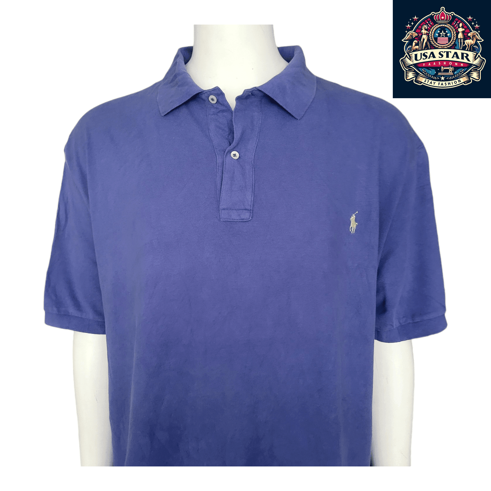 Polo Ralph Lauren Polo Shirt - Grade A Condition, Size 3XB, 100% Cotton, Breathable Comfort - USASTARFASHION