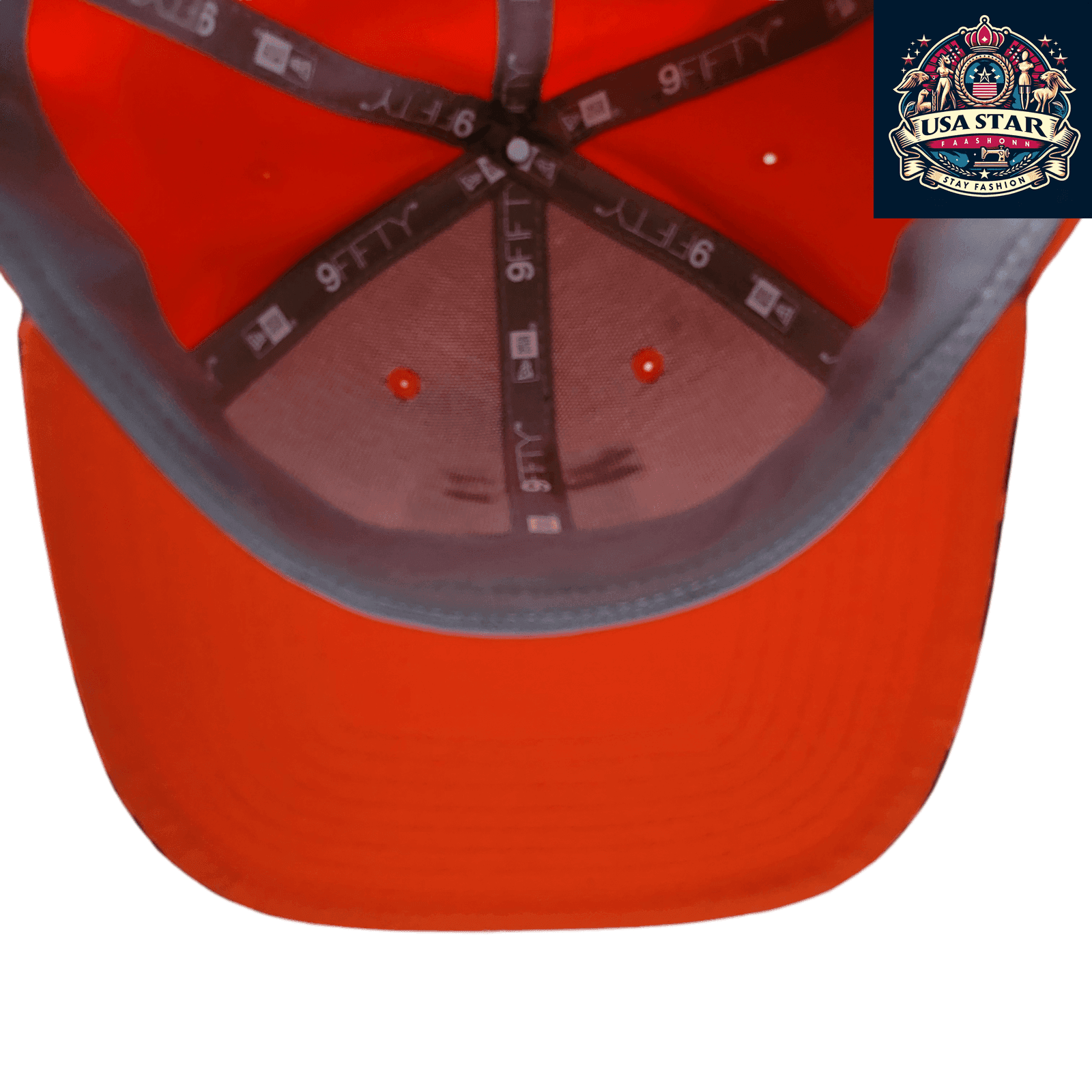 Denver Broncos Snapback Hat 9Fifty Adjustable Flat Brim Cap in Vibrant Orange for Fans - USASTARFASHION