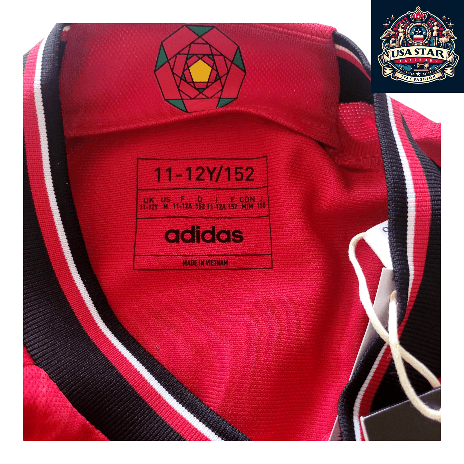 Adidas Manchester United Youth Jersey 11 - 12 Years 152cm AEROREADY Moisture - Wicking Red - USASTARFASHION