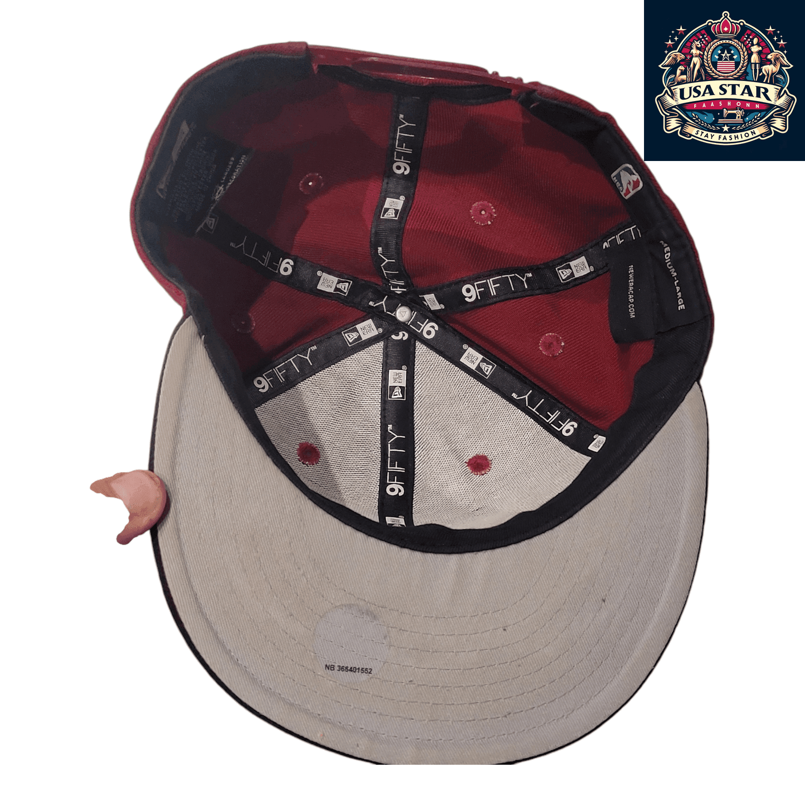 New Era Cleveland Cavaliers Hat 9FIFTY Snapback Cap Burgundy/Black Medium - Large Adjustable - USASTARFASHION