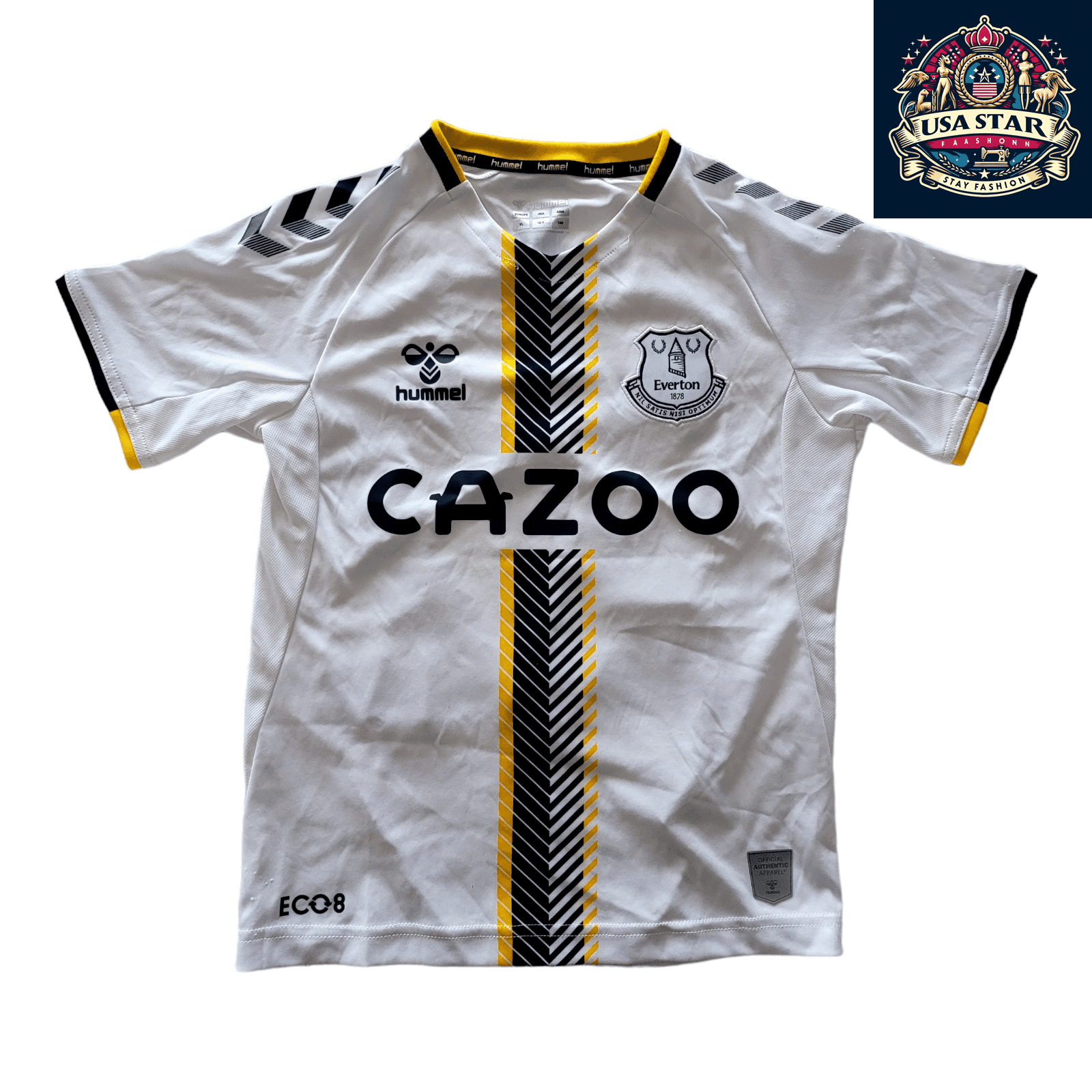 Everton FC Youth Jersey Godfrey 22 by Hummel Size YL (10Y) – Comfortable & Stylish Soccer Attire - USASTARFASHION