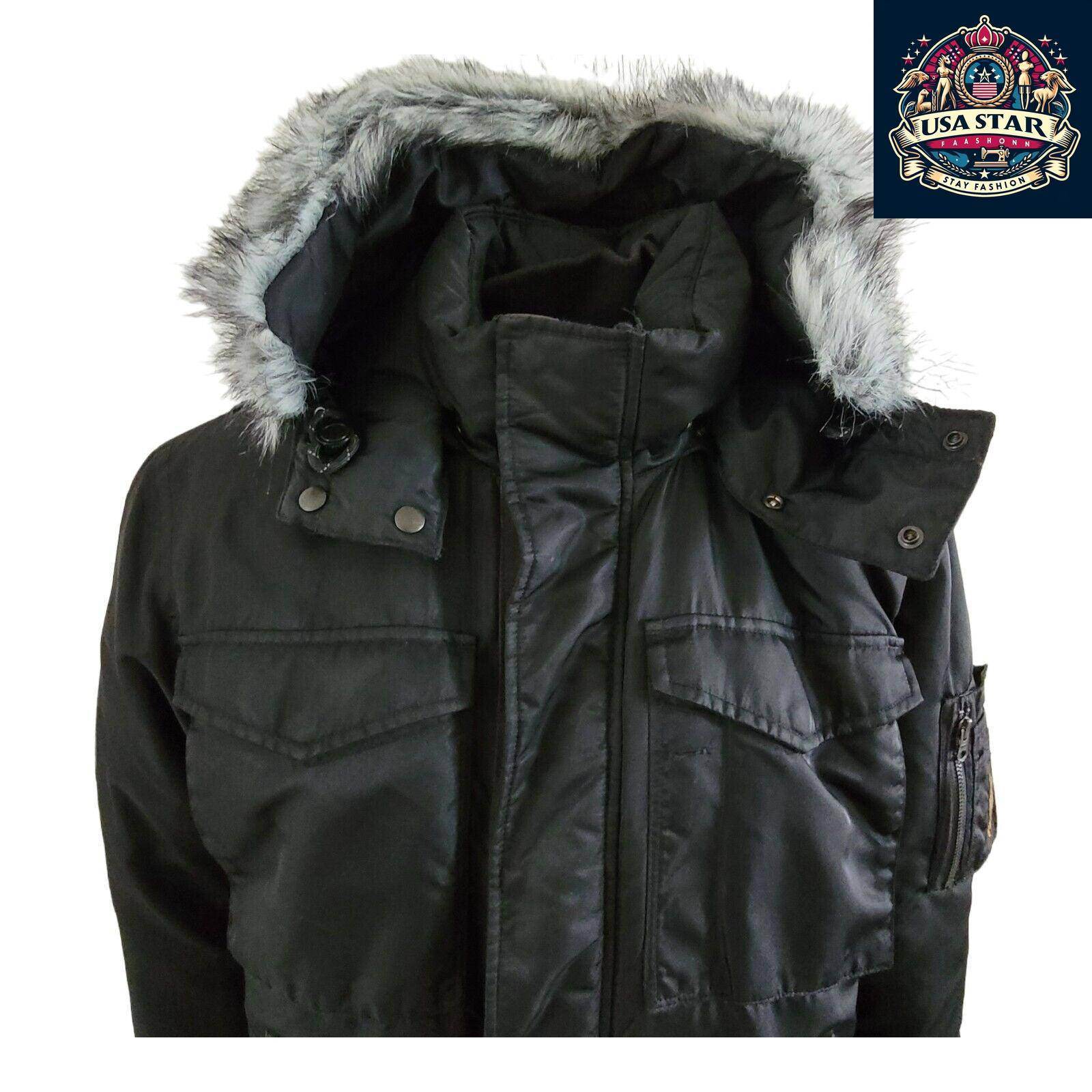 Ralph Lauren Military Surplus Jacket L, 80% Duck Down, Detachable Hood, Stylish & Functional - USASTARFASHION