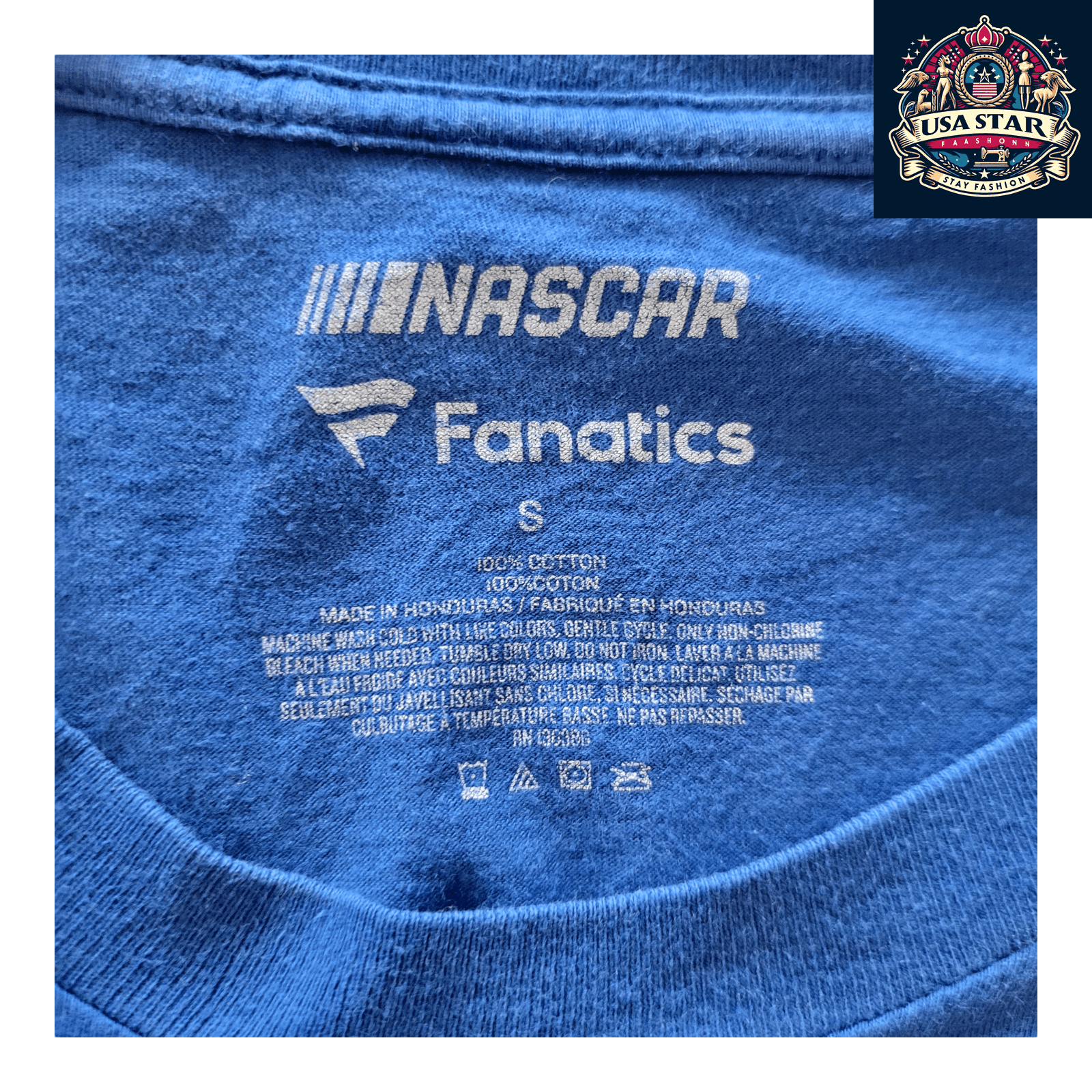 Fanatics Daytona 500 Racing Shirt - 60th Annual NASCAR Blue T-Shirt for Fans, Size Small - USASTARFASHION