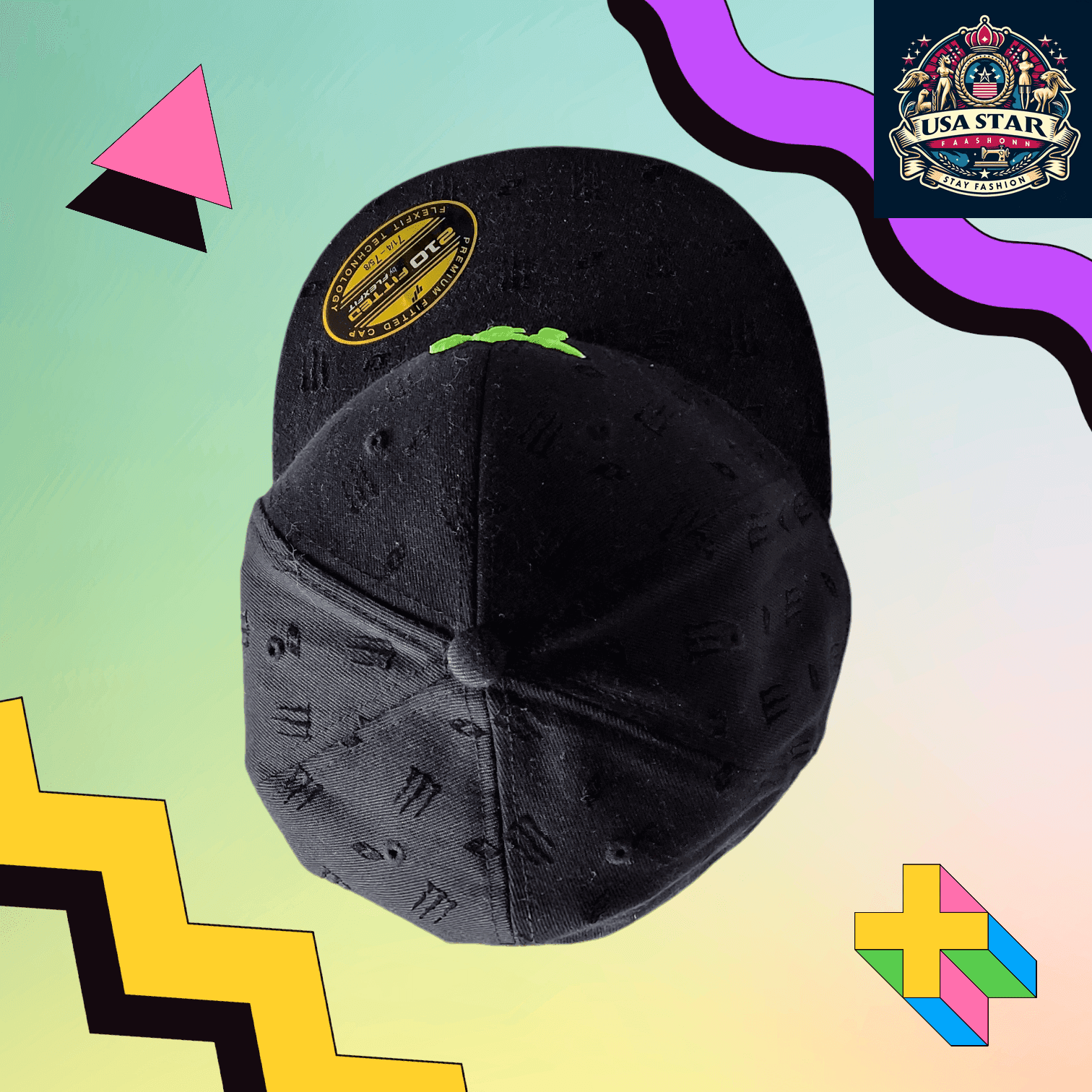 Monster Energy Flexfit Hat 210 Fitted - Comfortable Breathable Fabric, Size 7 1/4-7 5/8 - USASTARFASHION
