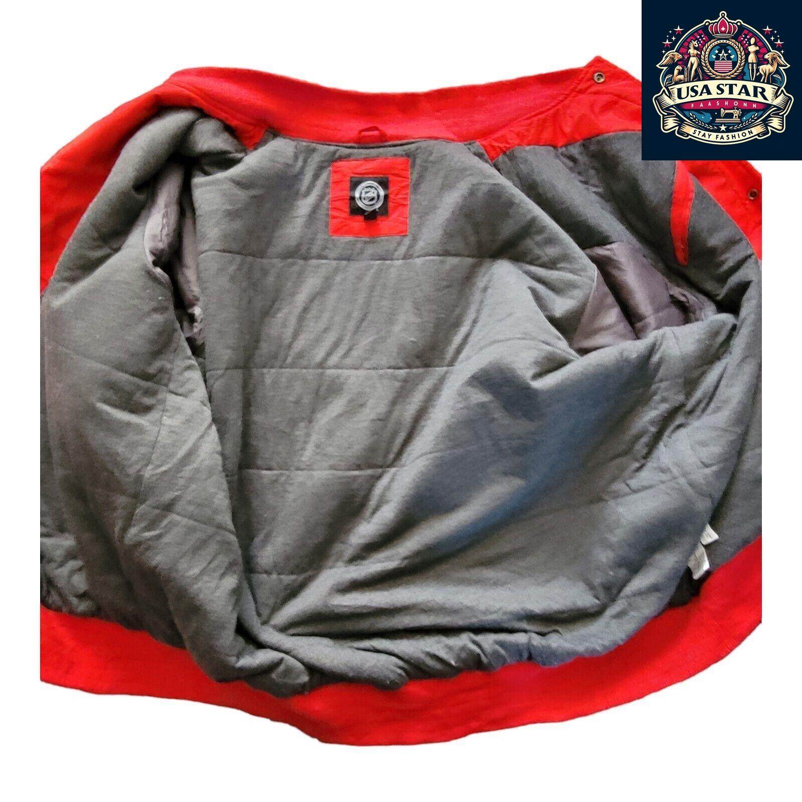 G - III Apparel Detroit Red Wings Varsity Jacket 4XL - Authentic Colors, Snap Fastening, Vintage Style - USASTARFASHION