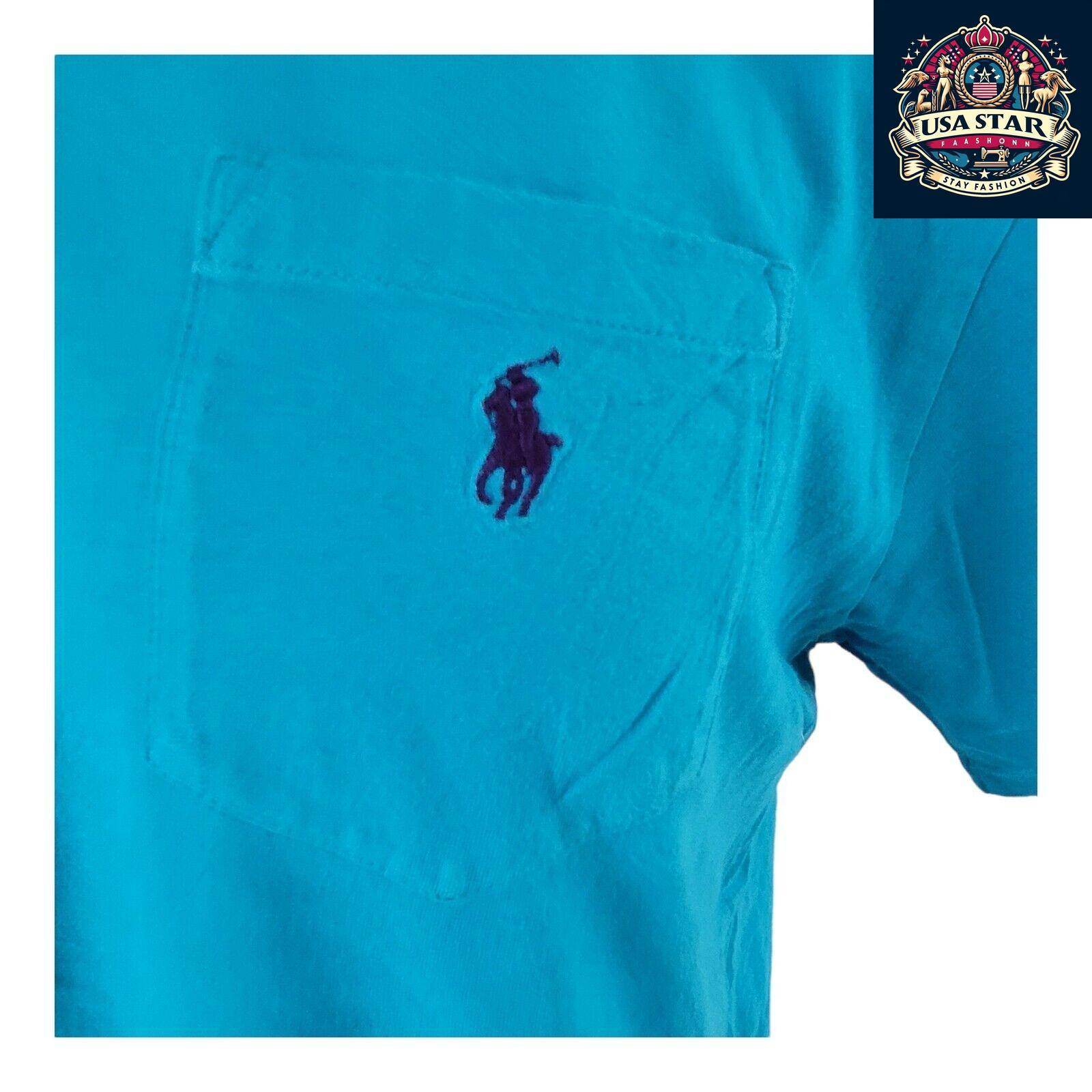 Polo Ralph Lauren T-Shirt in Multicolour, Size L - Soft Cotton Casual Wear with Round Neck Design - USASTARFASHION