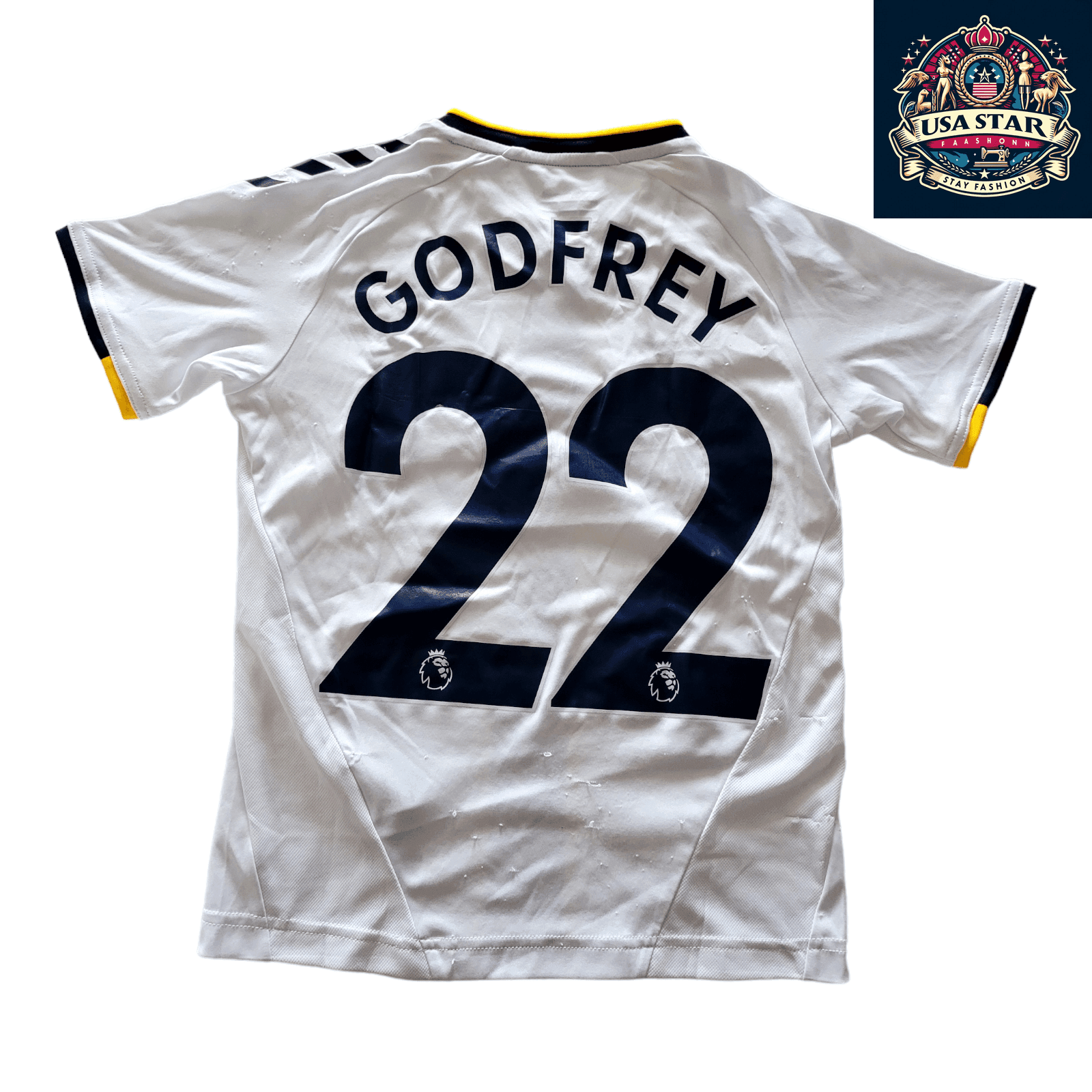 Everton FC Youth Jersey Godfrey 22 by Hummel Size YL (10Y) – Comfortable & Stylish Soccer Attire - USASTARFASHION