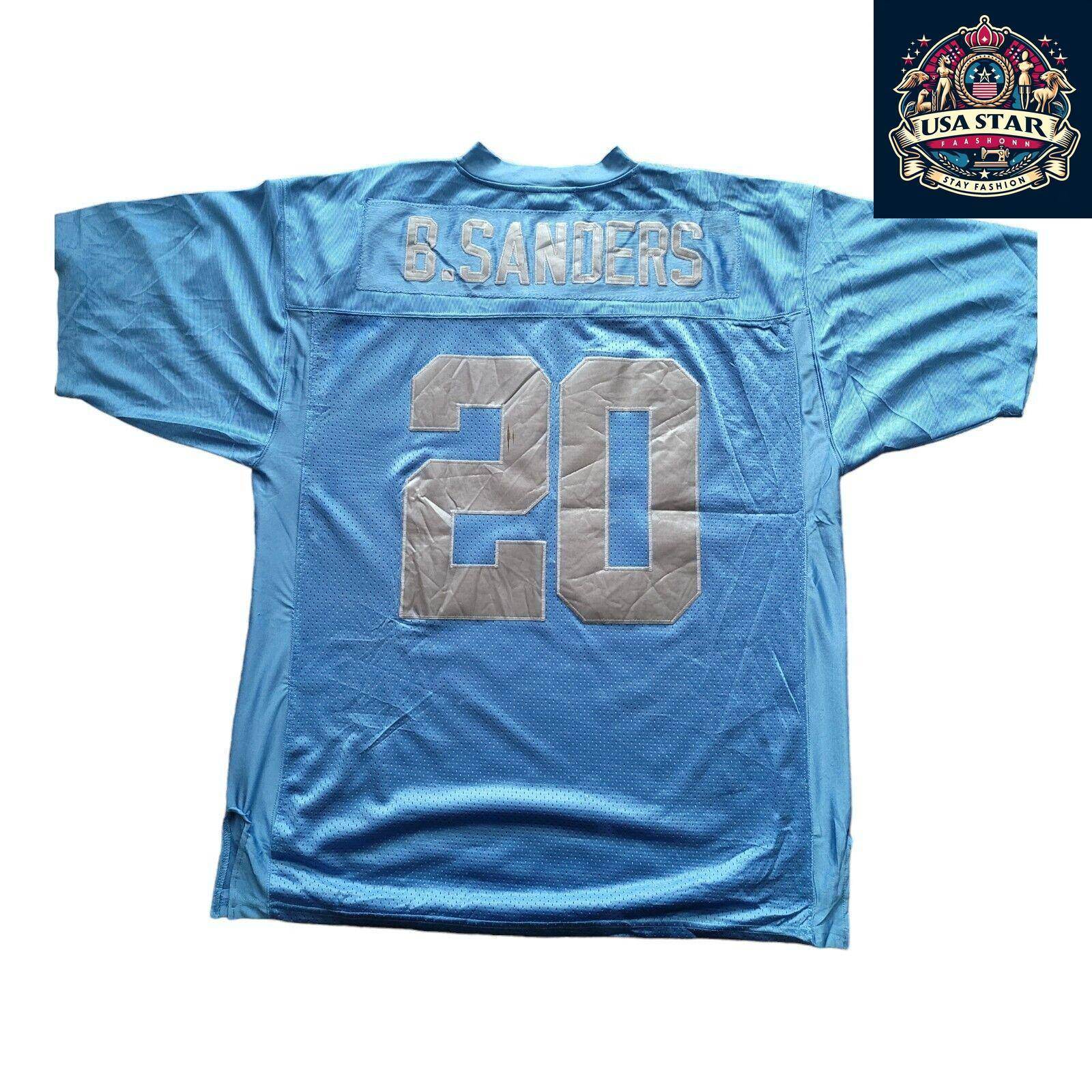 Mitchell & Ness NFL Detroit Lions Barry Sanders Jersey #20 Throwback 1994 Sz 52 XL - USASTARFASHION