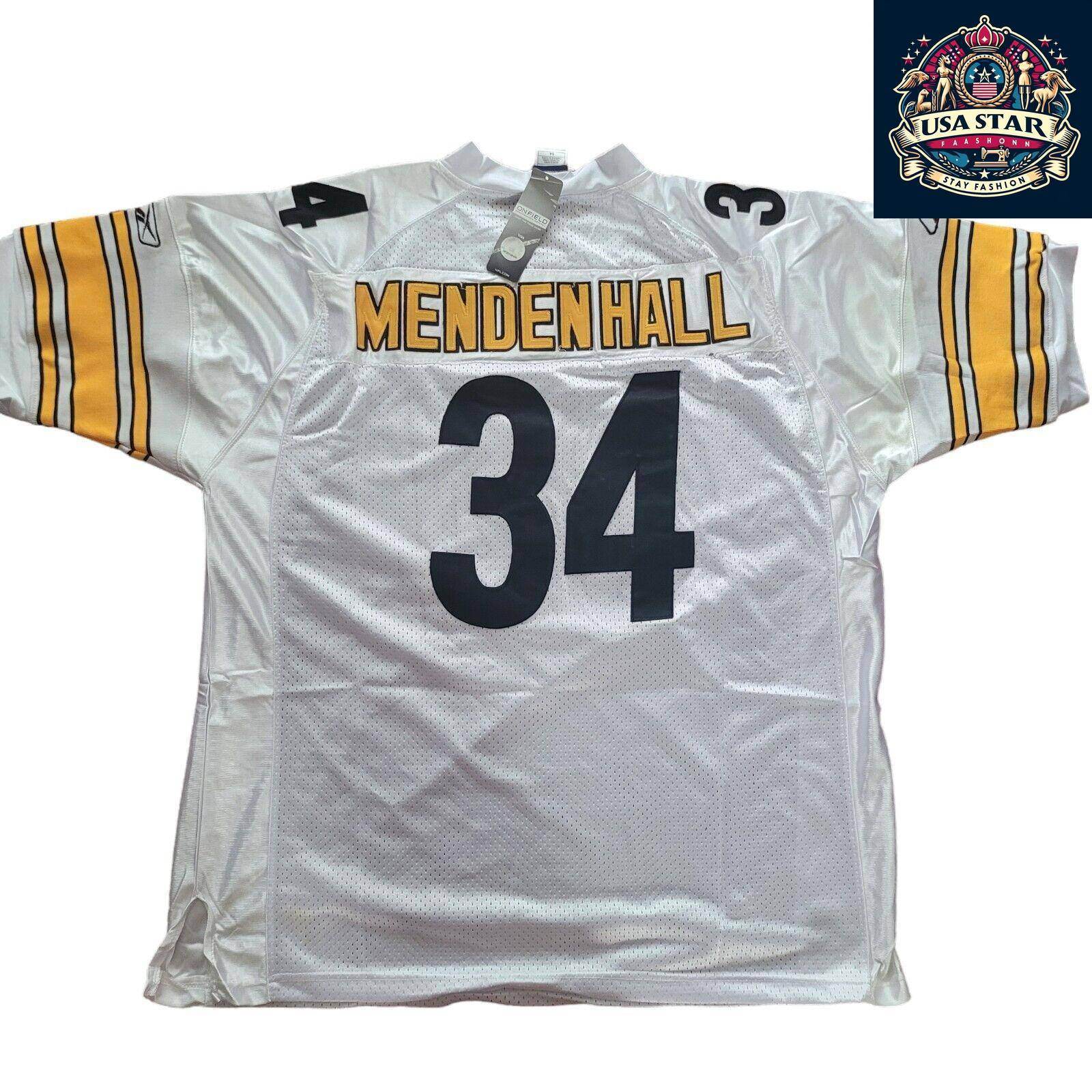 Pittsburgh Steelers Jersey Reebok NFL Mendenhall 34 Size 54 (2XL) - Authentic Fan Apparel - USASTARFASHION