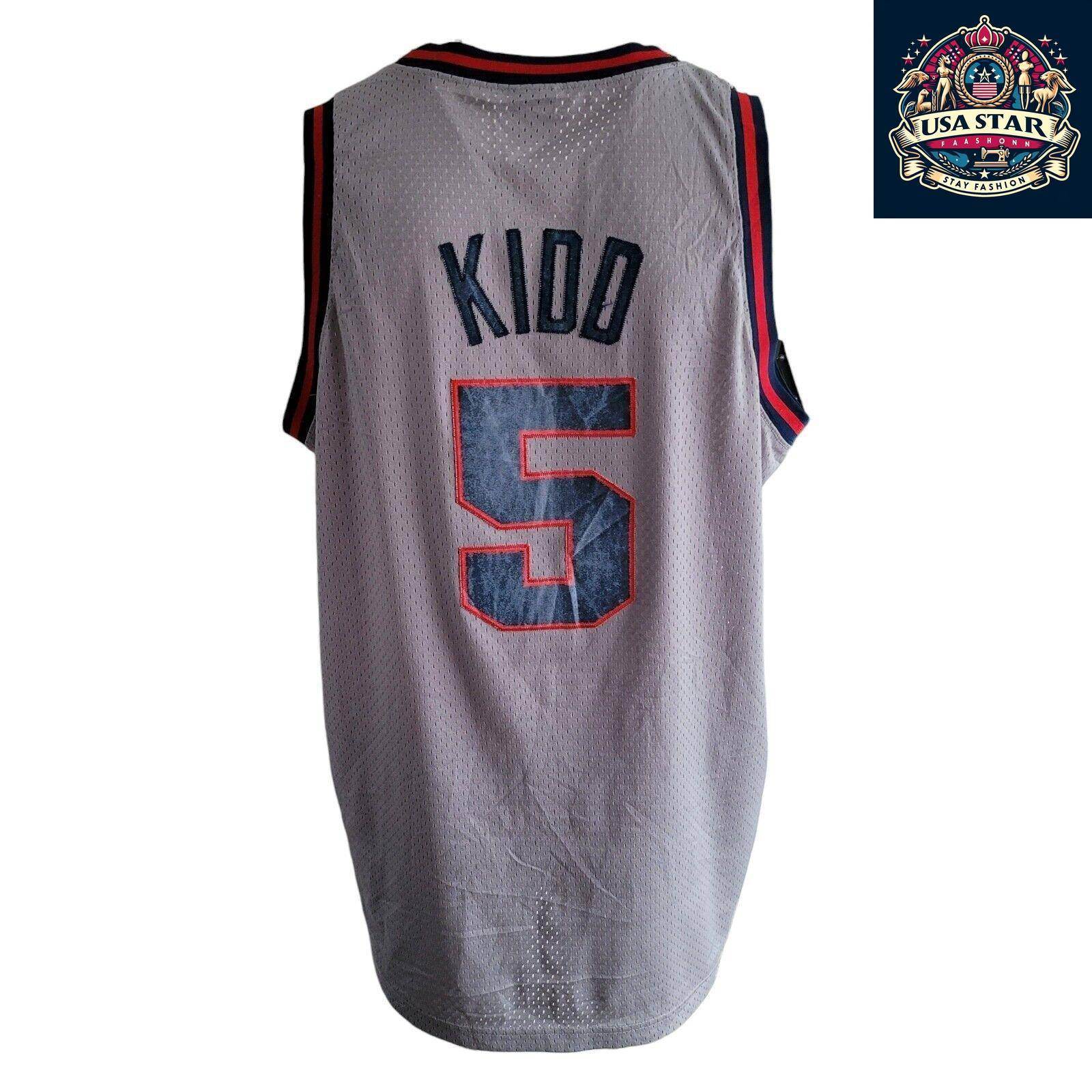 Official Nike Vintage Basketball Jersey 5 Jason Kidd New Jersey Nets Swingman XL - Retro Style - USASTARFASHION