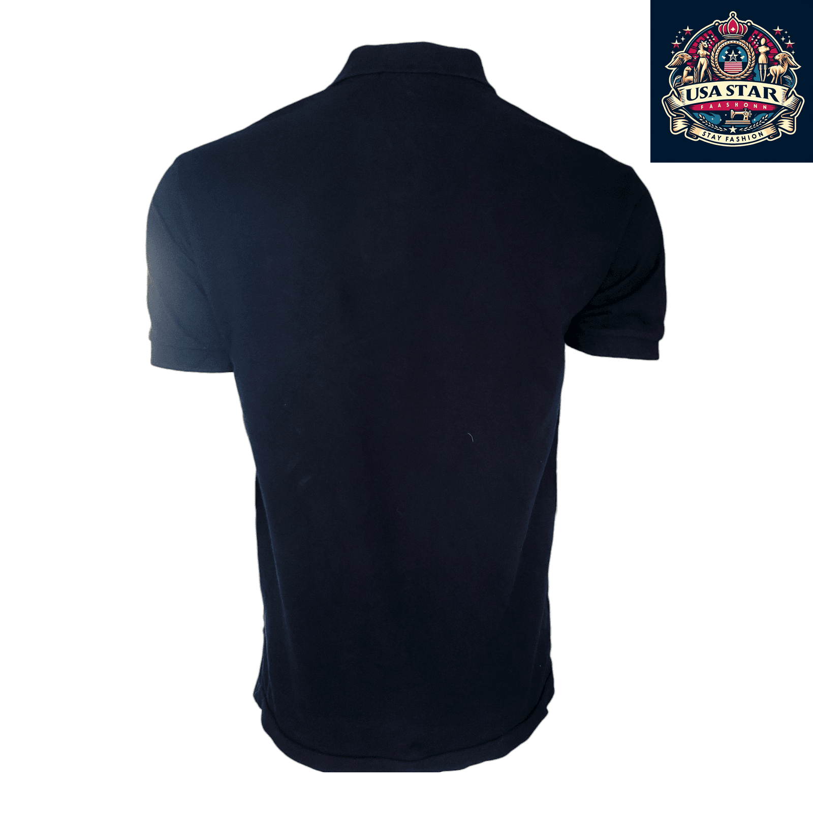 Ralph Lauren Polo Golf Shirt for Men, Small Size - Classic Black with Iconic Red Pony Logo - USASTARFASHION