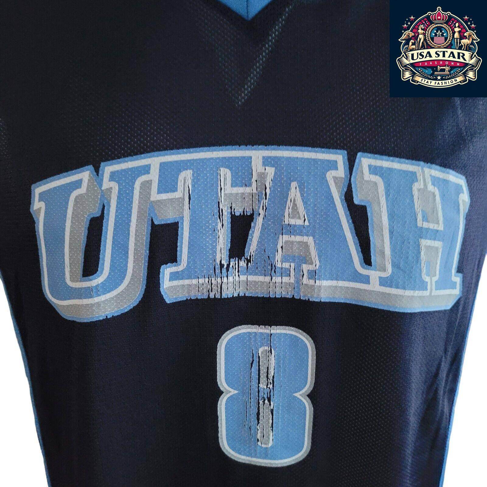 Deron Williams Jersey #8 Utah Jazz Size M - Authentic NBA Fan Apparel for Basketball Enthusiasts - USASTARFASHION